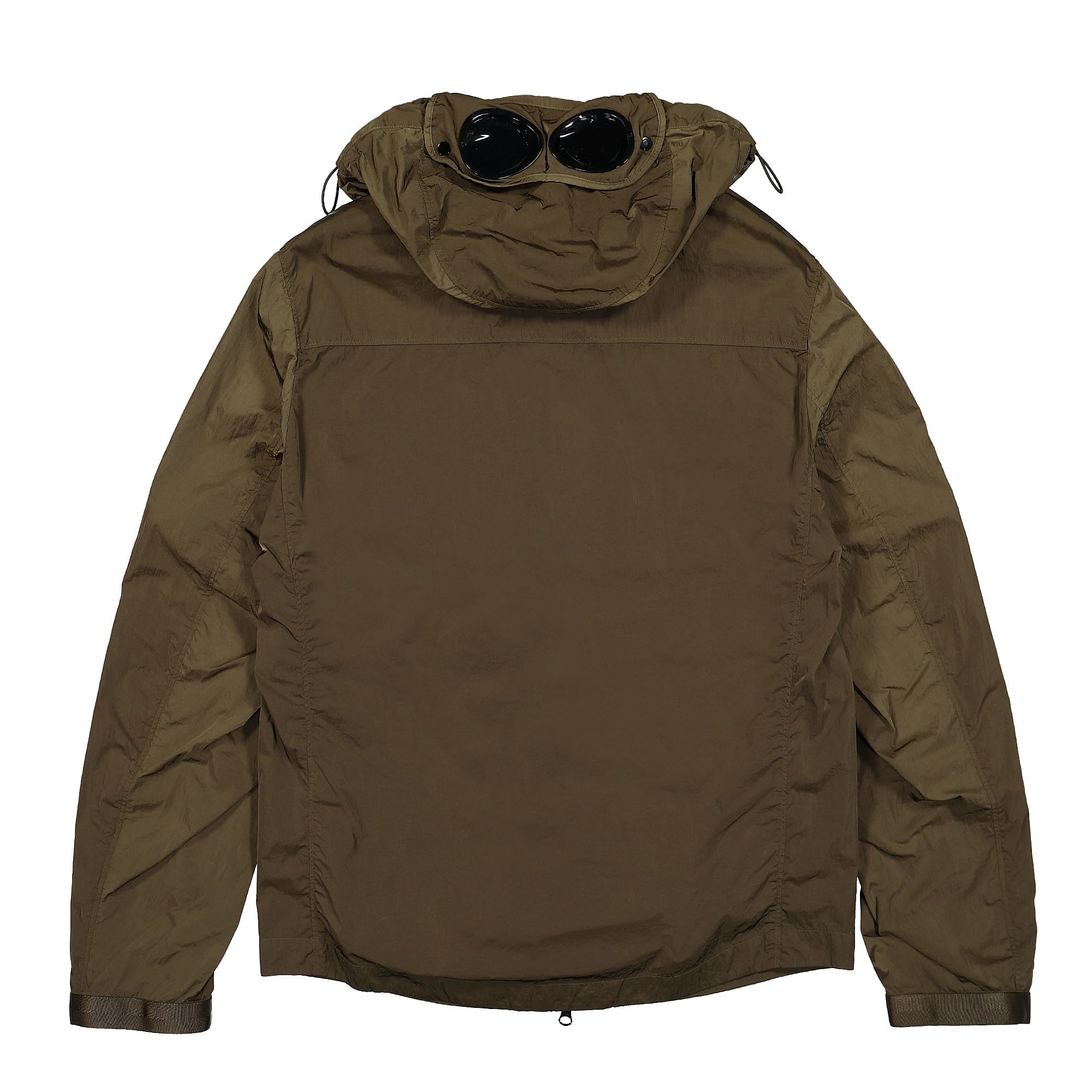C.P. Company Chrome-R Detachable Goggle Hood Overshirt Ivy Green Windbreaker Material | Overkill