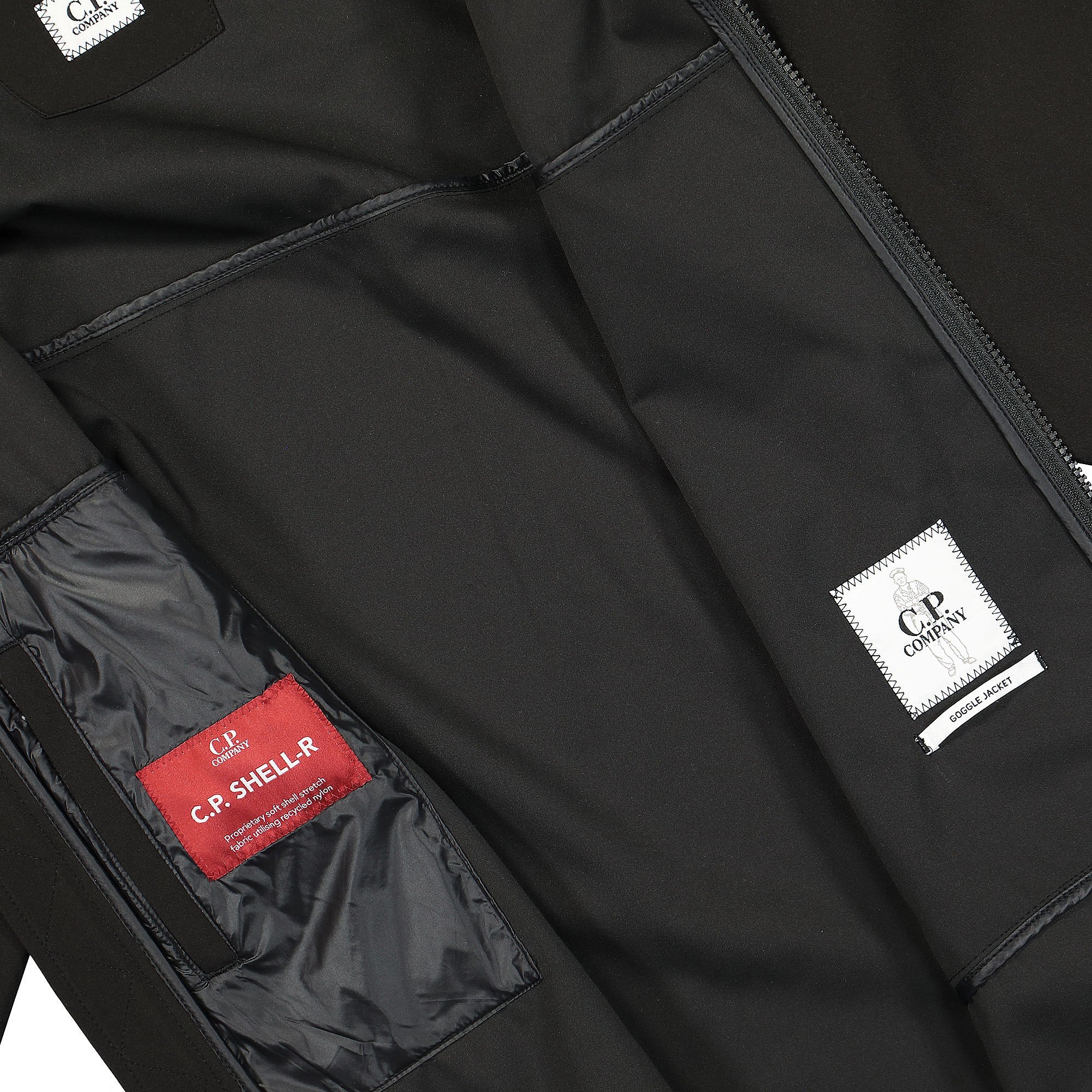 C.P. Company Shell-R Goggle Jacket Black Jackets Detail view 1 | Overkill
