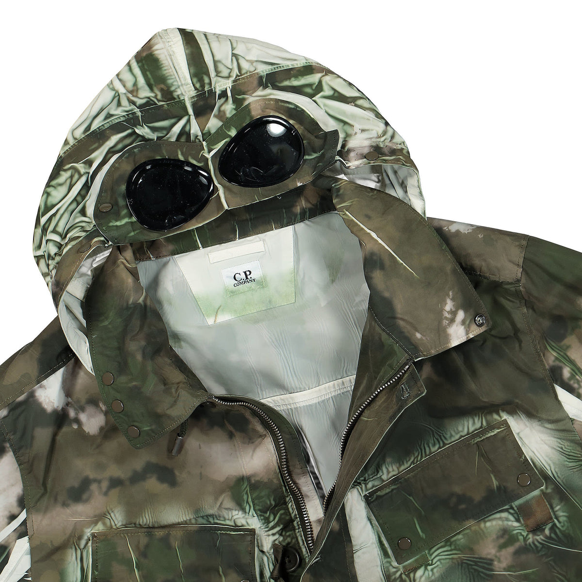 C.P. Company Tracery La Mille Jacket Burnt Olive Jackets Close-up | Overkill