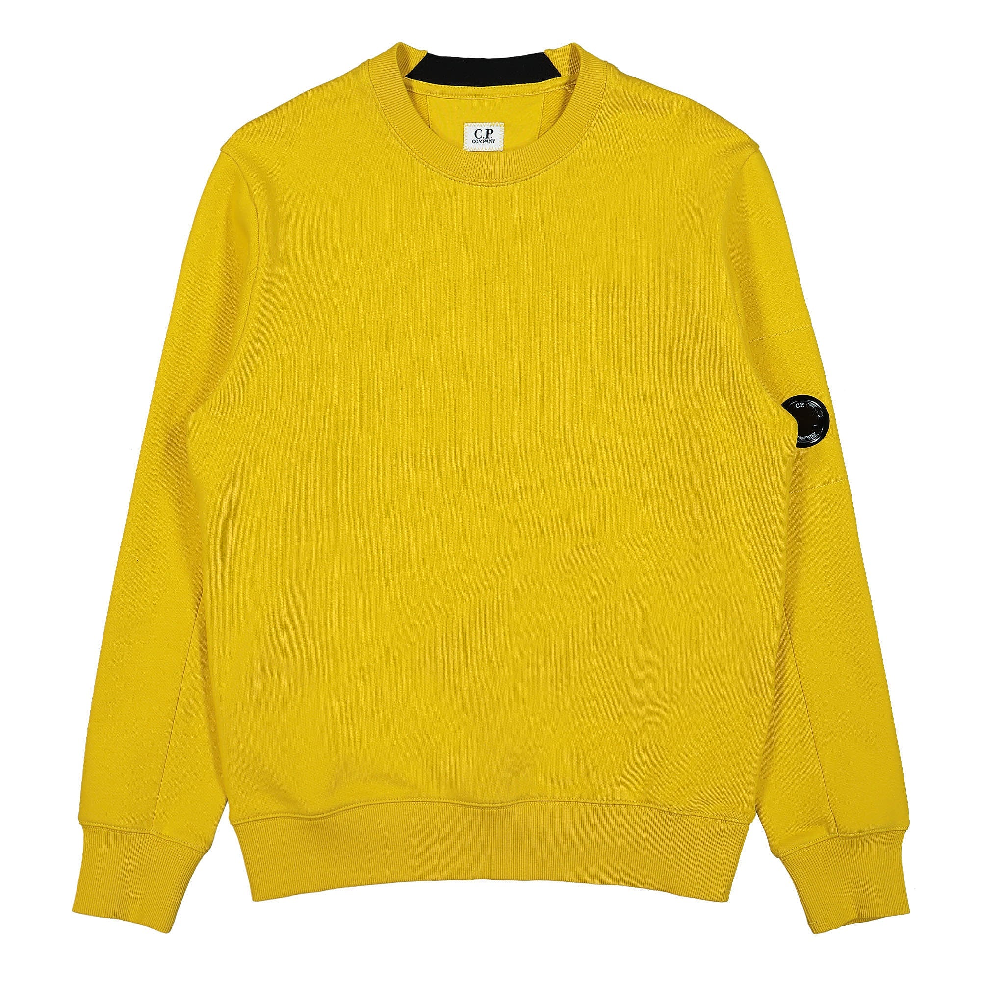 C.P. Company Diagonal Raised Fleece Crew Neck Sweatshirt Nugget Gold Sweatshirts 12CMSS022A-005086W 239 | Overkill
