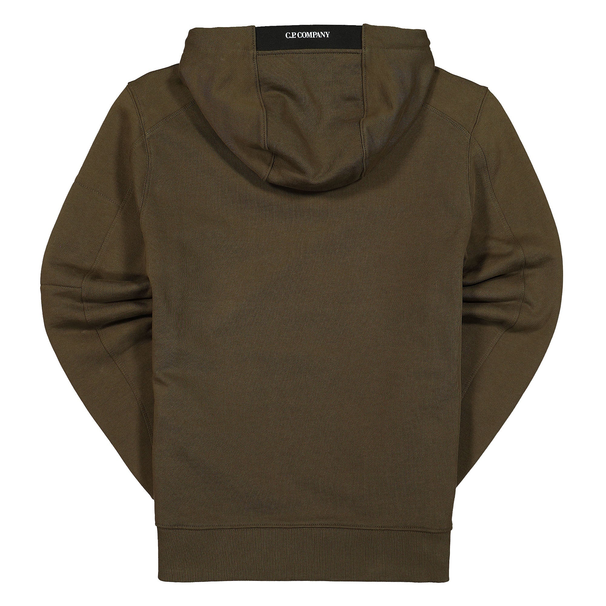 C.P. Company Diagonal Raised Fleece Pullover Hoodie Ivy Green Hoodies Material | Overkill