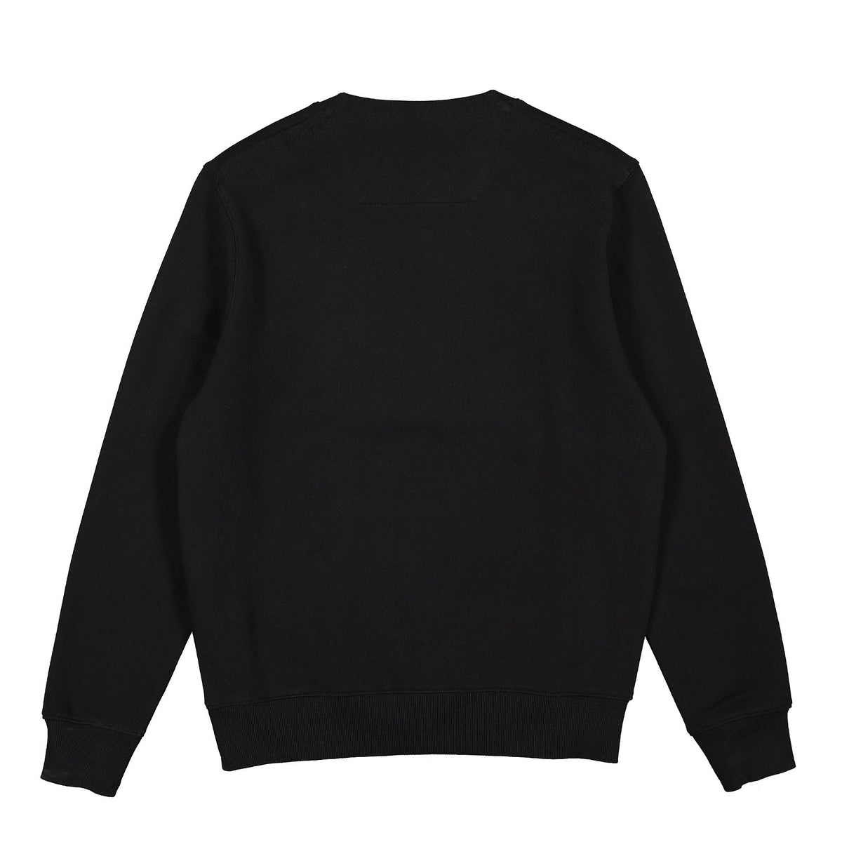 C.P. Company Diagonal Raised Fleece Logo Sweatshirt Black Sweatshirts Material | Overkill