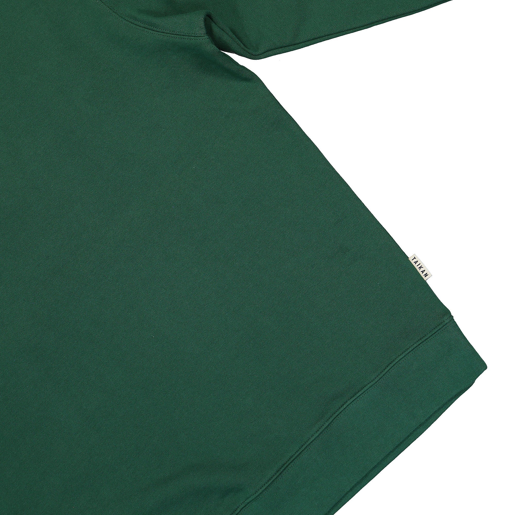 Taikan Everything Plain Crew Forest Green Sweatshirts Detailfoto | Overkill