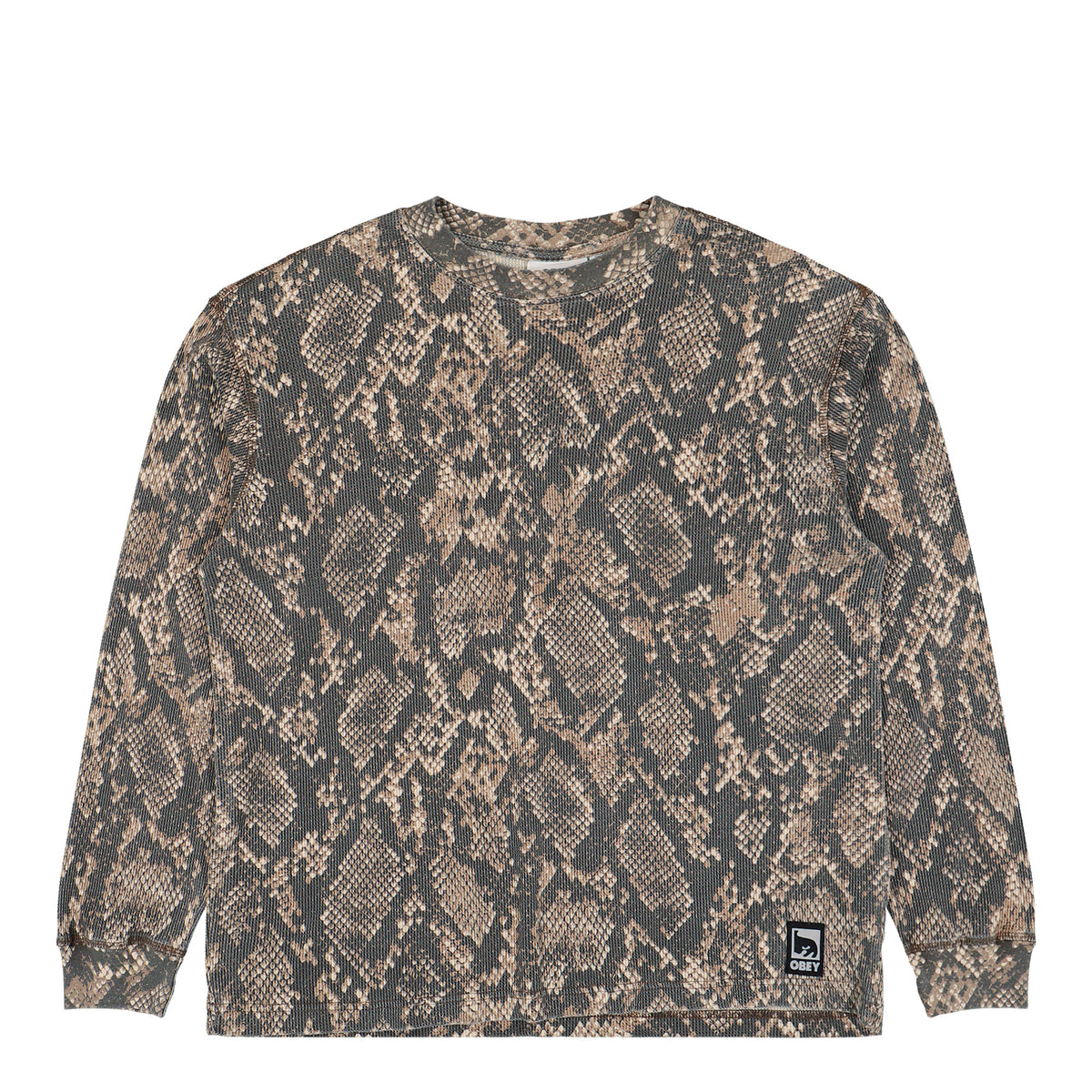 Obey Post Thermal Dusty Vintage Rattlesnake Longsleeves 131030146-DVRS | Overkill