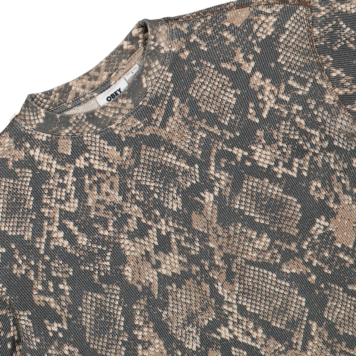 Obey Post Thermal Dusty Vintage Rattlesnake Longsleeves 131030146-DVRS Detailfoto | Overkill