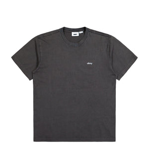 Obey Lowercase Pigment Tee SS Pigment Digital Black T-Shirts 131080353 | Overkill