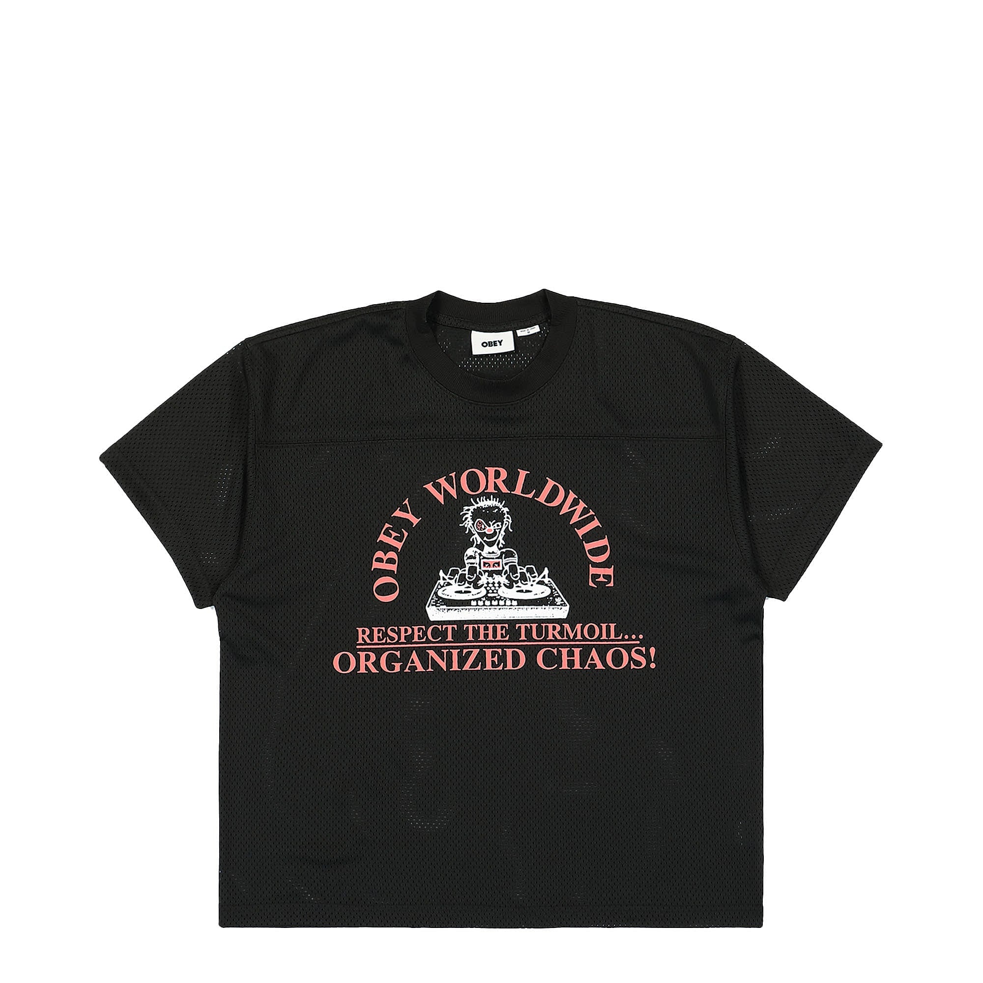 Obey Bigwig Vero Mesh Jersey Black T-Shirts 131080361-BLK | Overkill