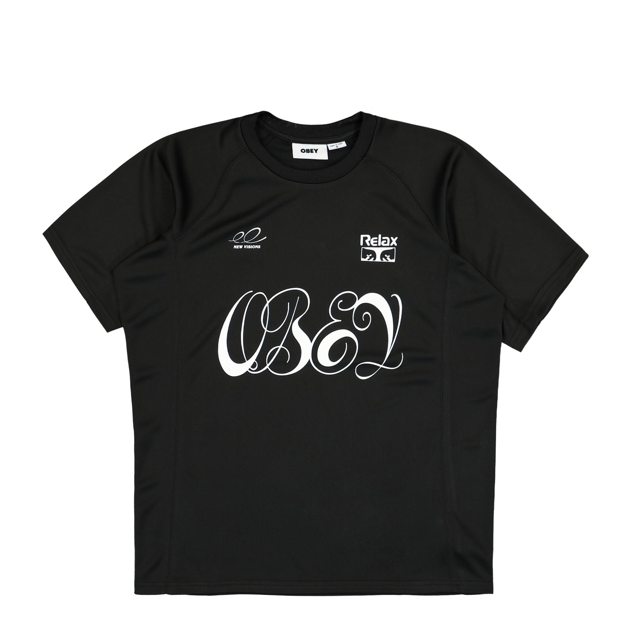 Obey Plaza Active Top Black T-Shirts 131080369 / Black | Overkill