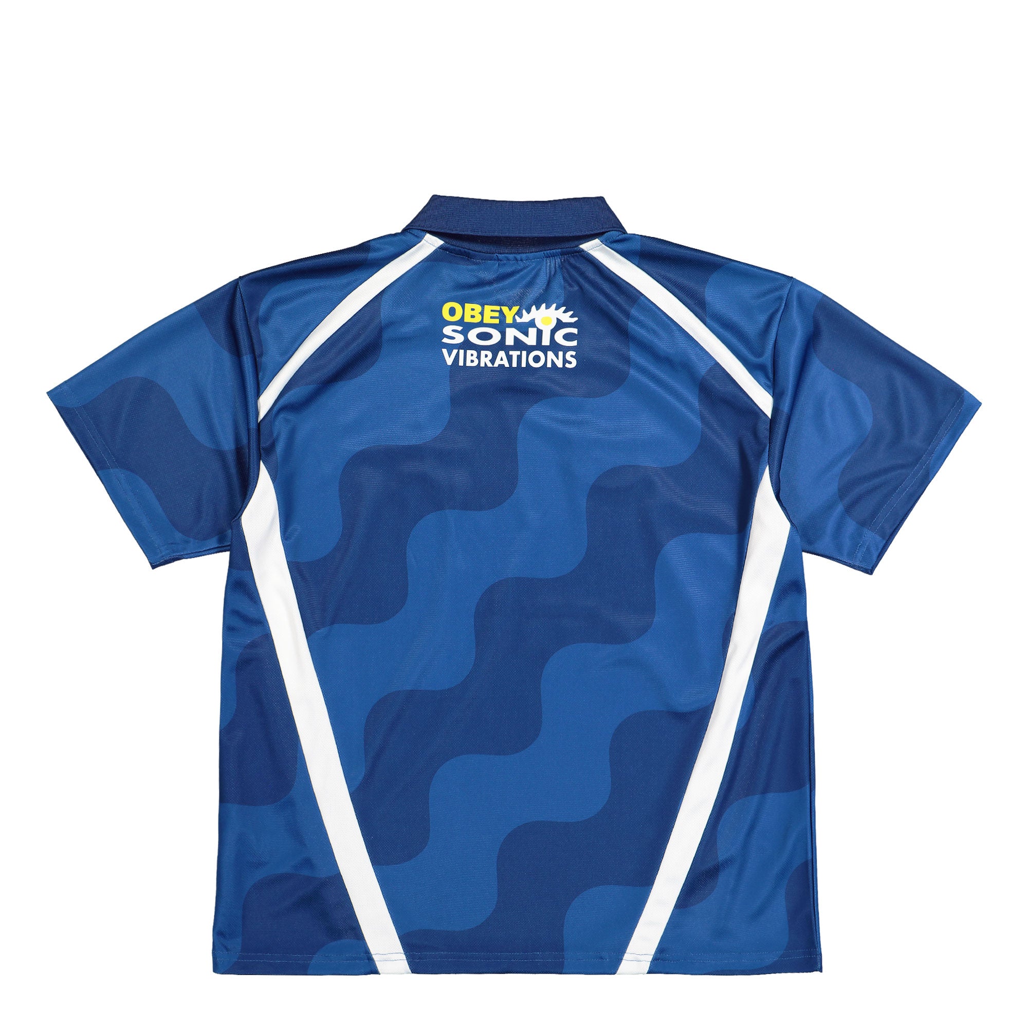 Obey Soccer Jersey Blue Multi Polo Shirts Material | Overkill