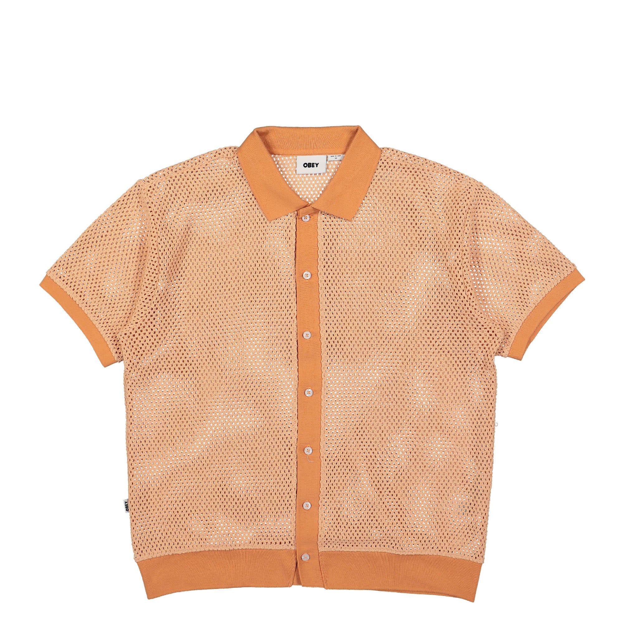 Obey Grove Button-Up Polo Peach Sand Shirts 131090070 / Peach Sand | Overkill