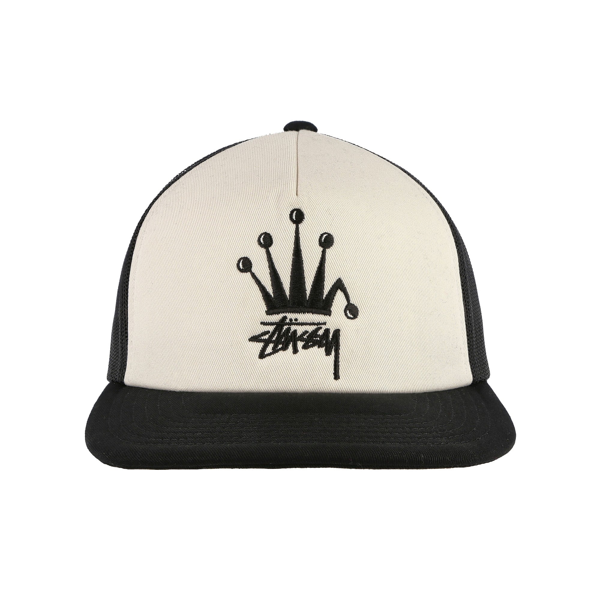 Stussy Crown Stock Trucker Cap Black Caps Detailfoto | Overkill