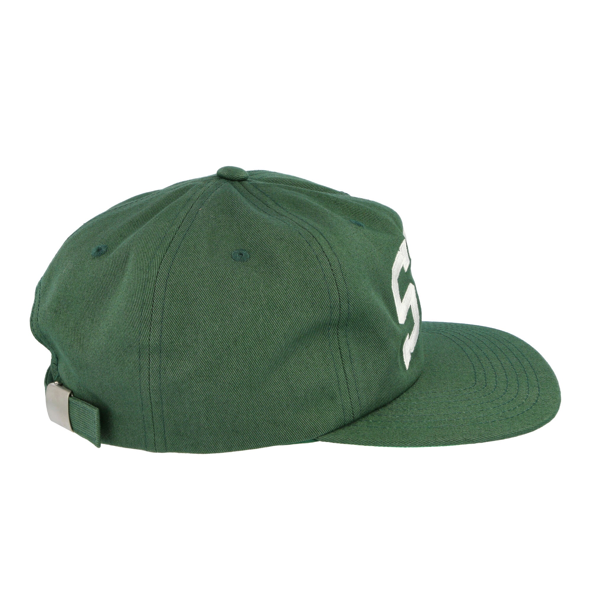 Stussy Stu Arch Strapback Cap Forest Caps Close-up | Overkill