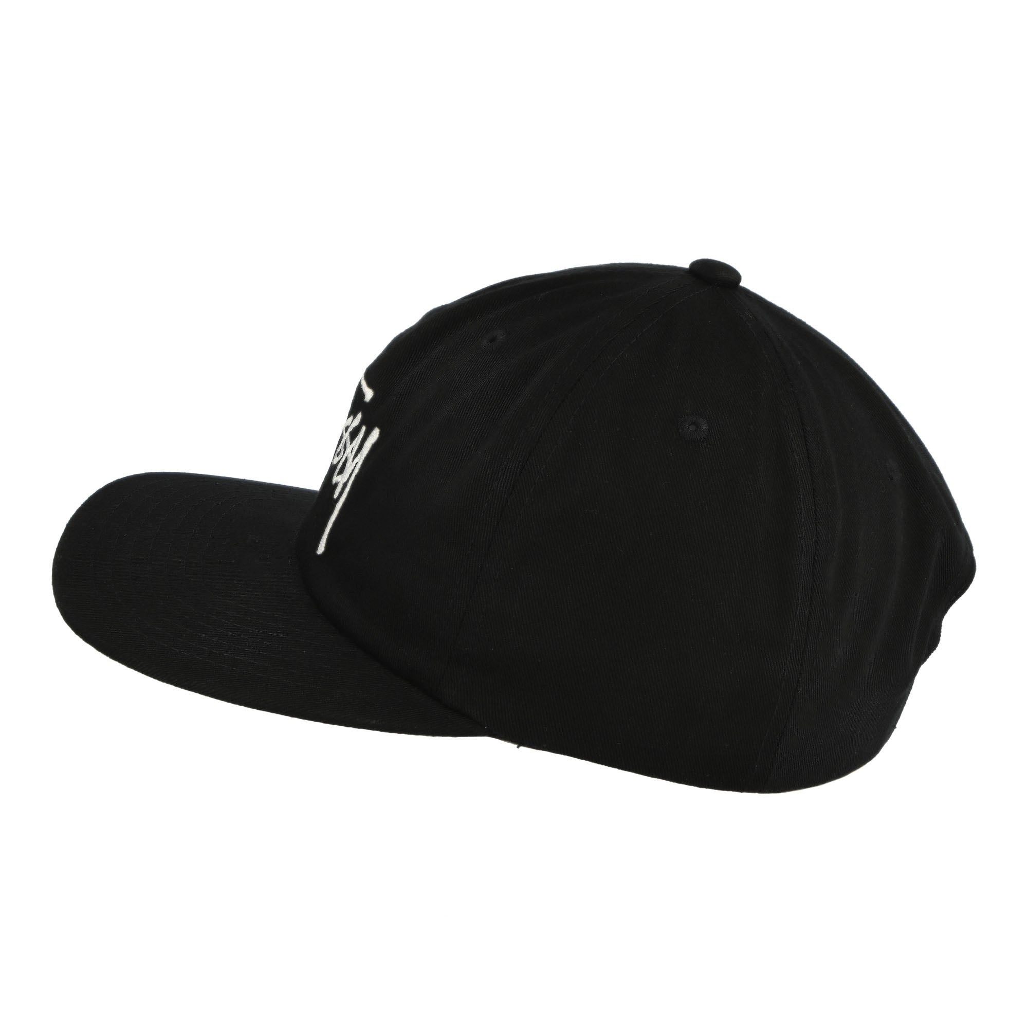 Stussy Basic Strapback Cap Black Caps Material | Overkill