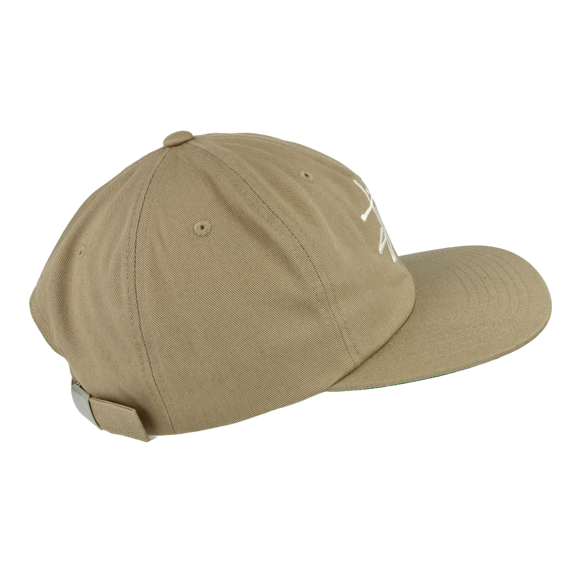 Stussy Basic Strapback Cap Khaki Caps Close-up | Overkill