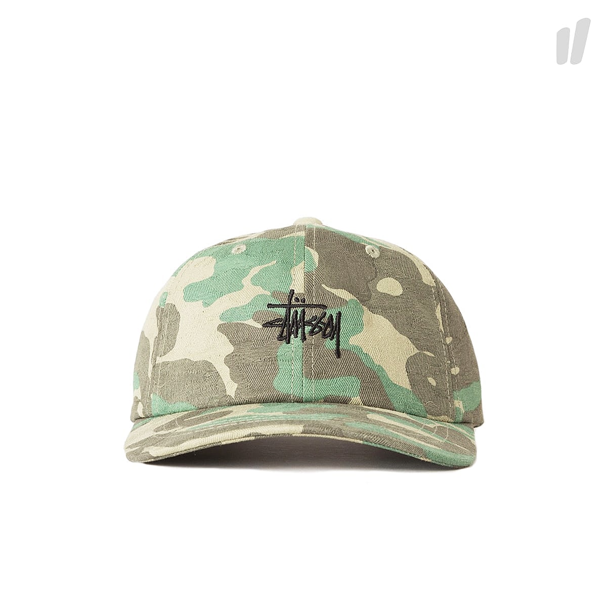 Stussy Jacquard Camo Low Cap Green Caps 131715 / 0401 | Overkill