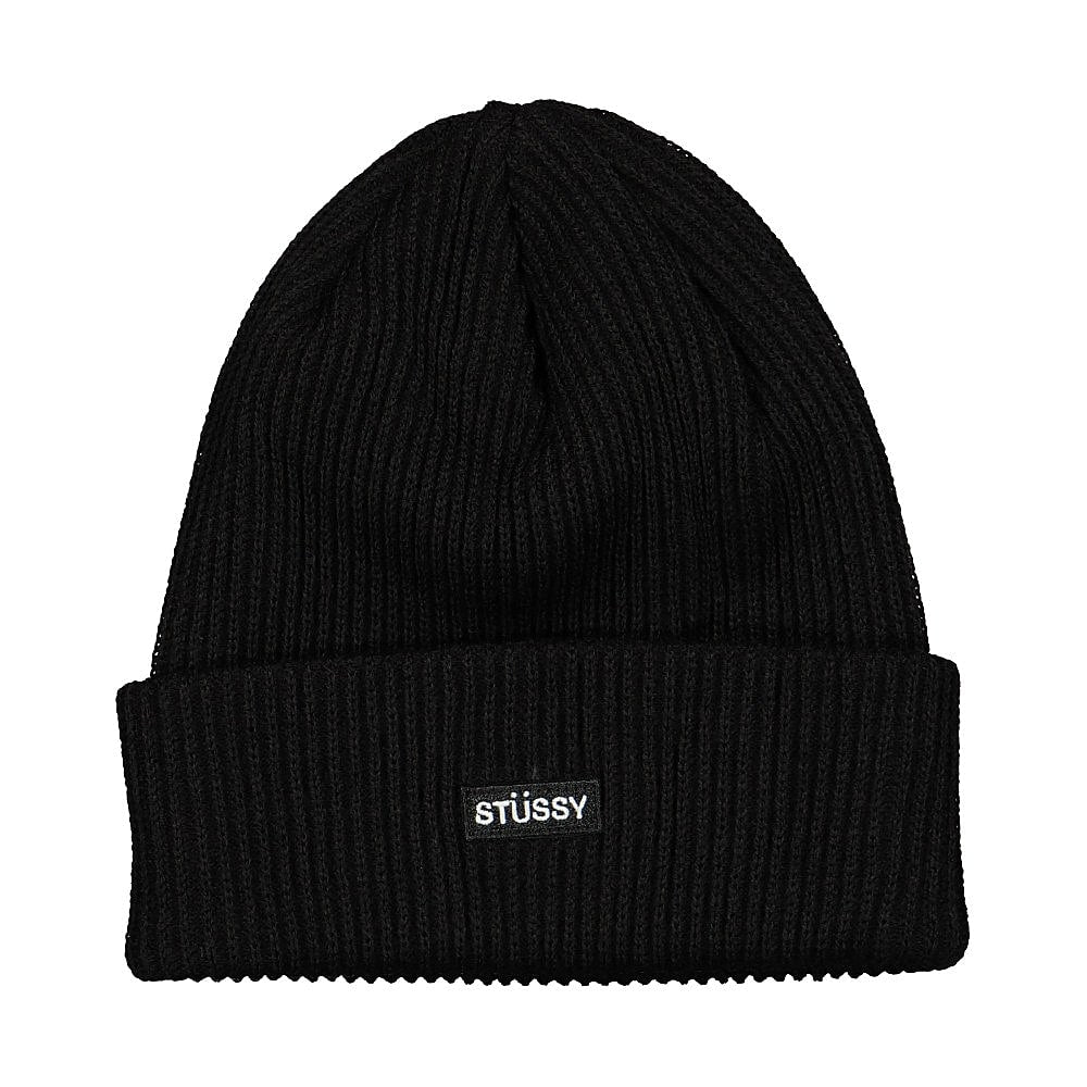 Stussy Small Patch Watchcap Beanie Black Beanies 1321009 / 0001 | Overkill
