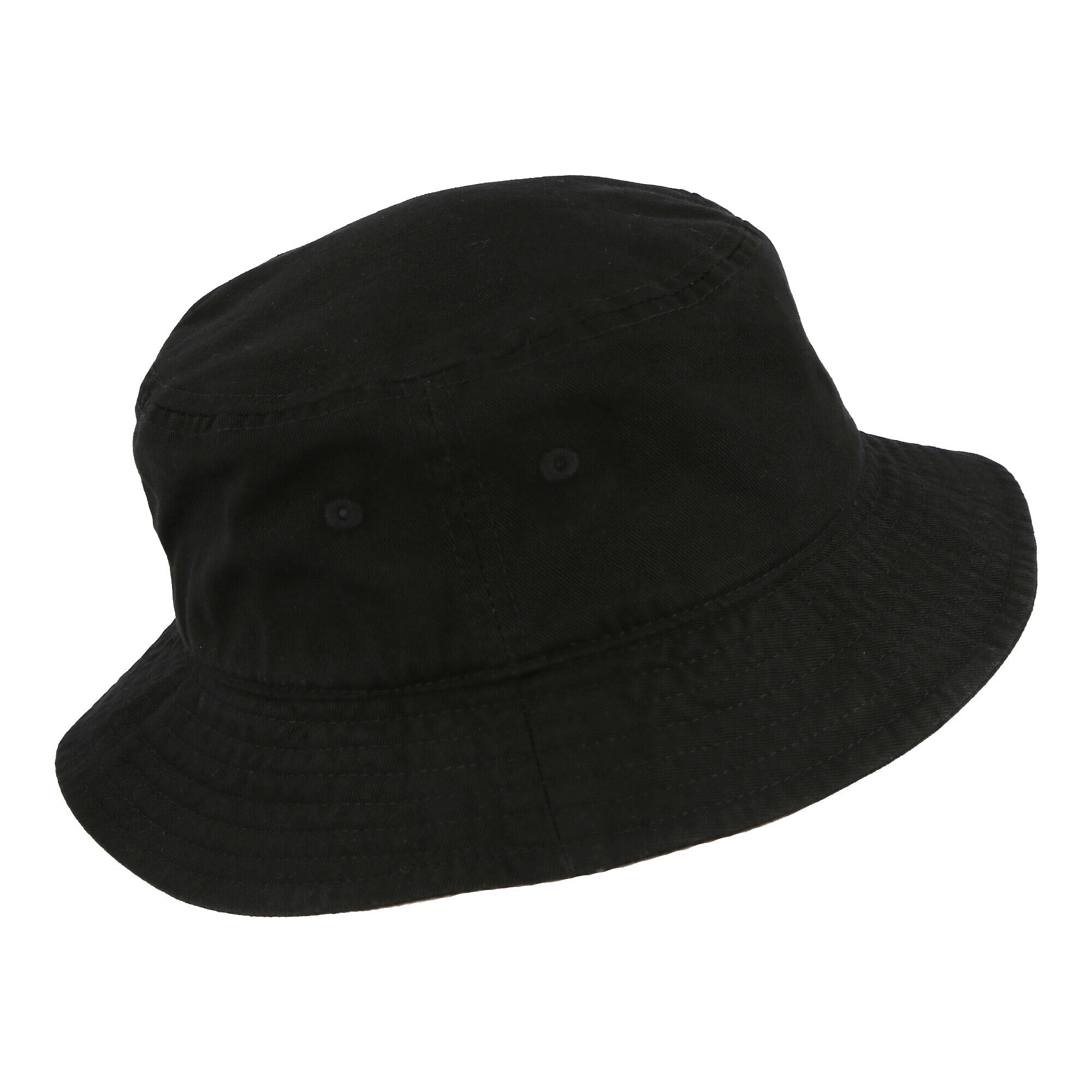Stussy Stock Bucket Hat Black Bucket Hats Close-up | Overkill