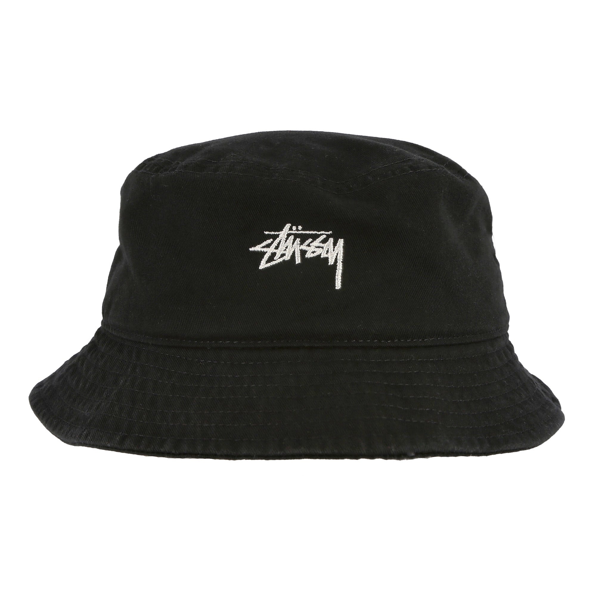 Stussy Stock Bucket Hat Black Bucket Hats Detailfoto | Overkill