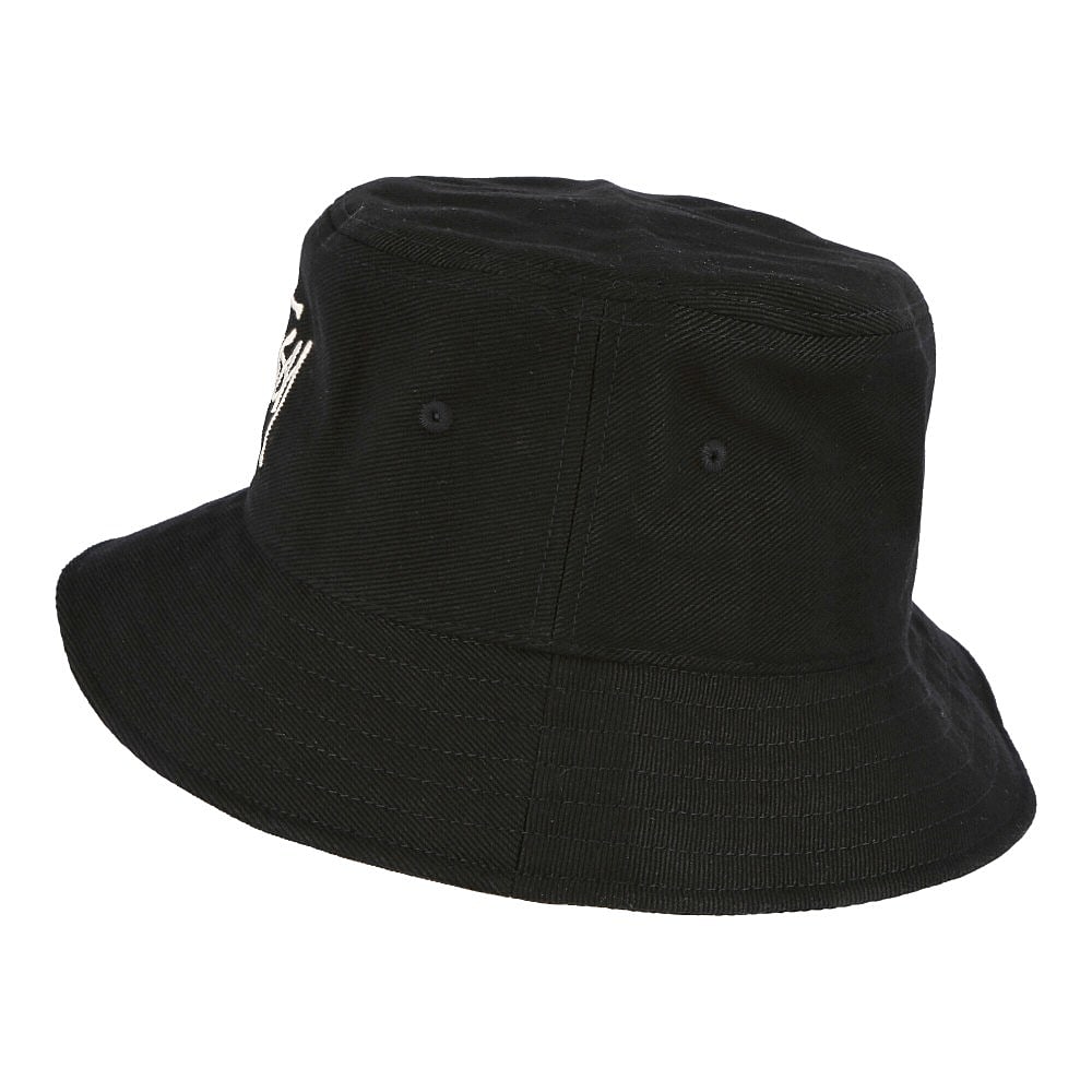 Stussy Big Logo Twill Bucket Hat Black Bucket Hats Material | Overkill