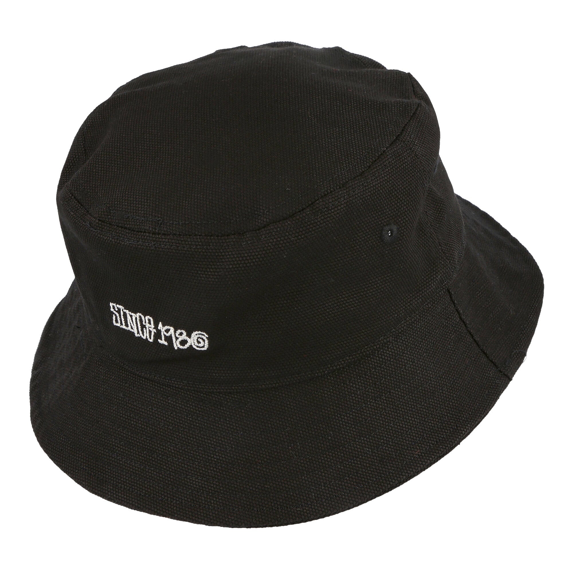 Stussy Canvas Wide Brim Bucket Hat Black Bucket Hats Detail view 1 | Overkill