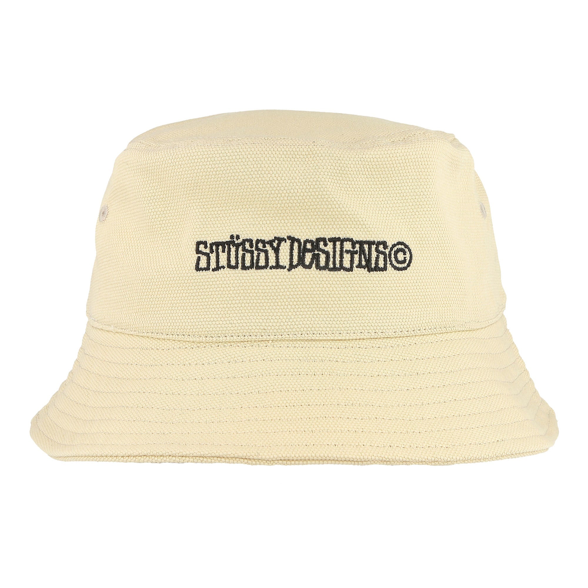 Stussy Canvas Wide Brim Bucket Hat Natural Bucket Hats Detailfoto | Overkill