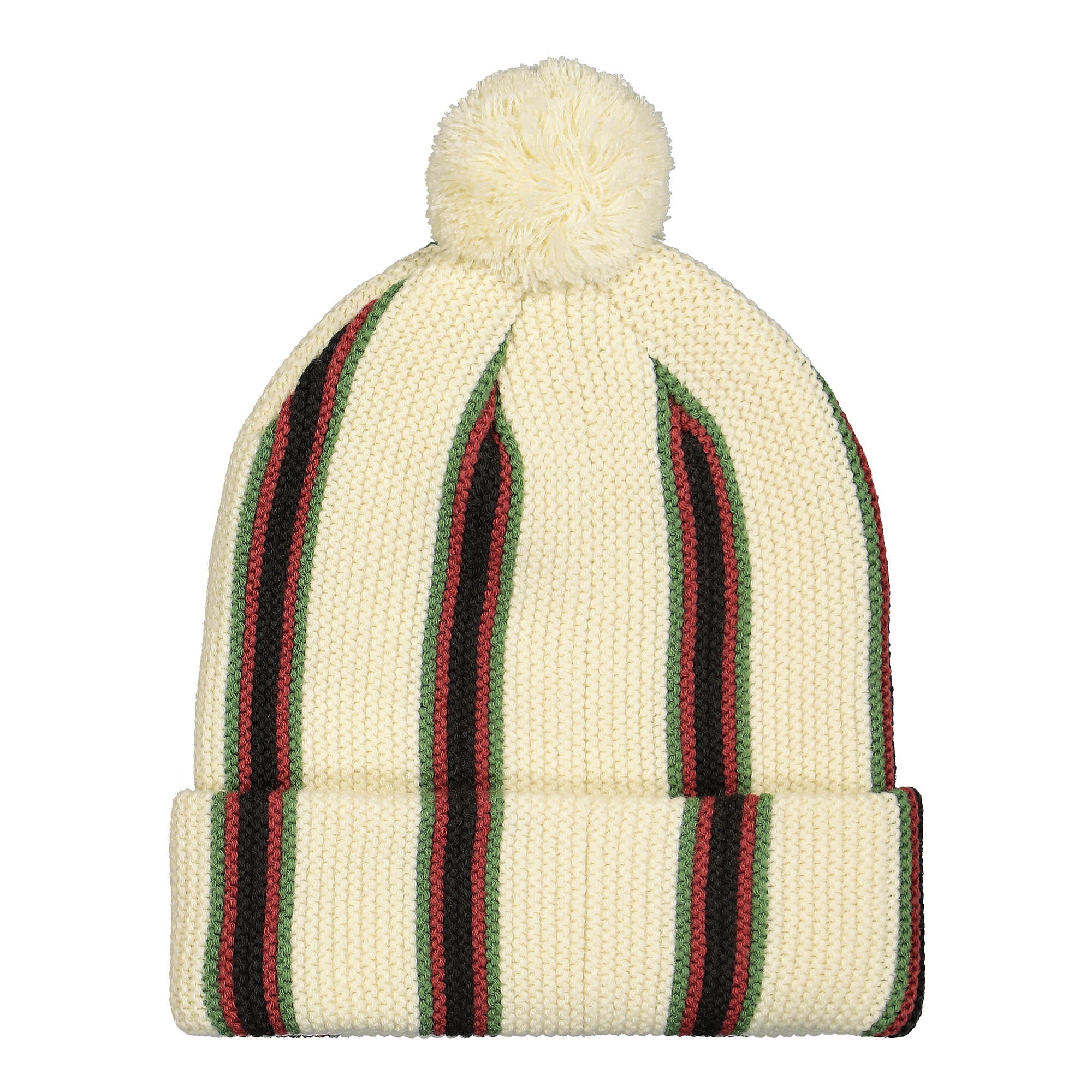 Stussy Striped Pom Beanie Ecru Beanies Material | Overkill