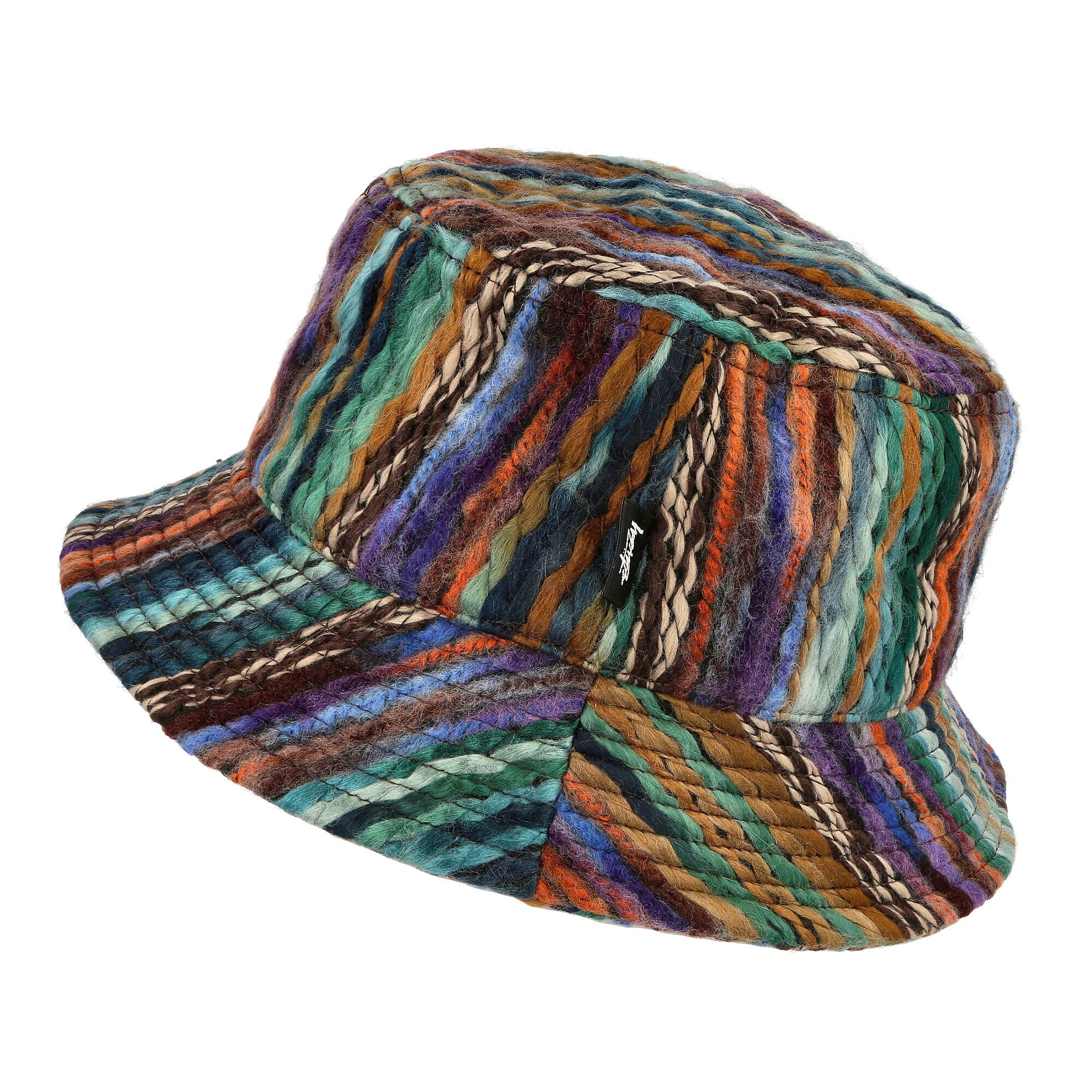 Stussy Mixed Yarn Stock Bucket Hat Brown Bucket Hats Material | Overkill