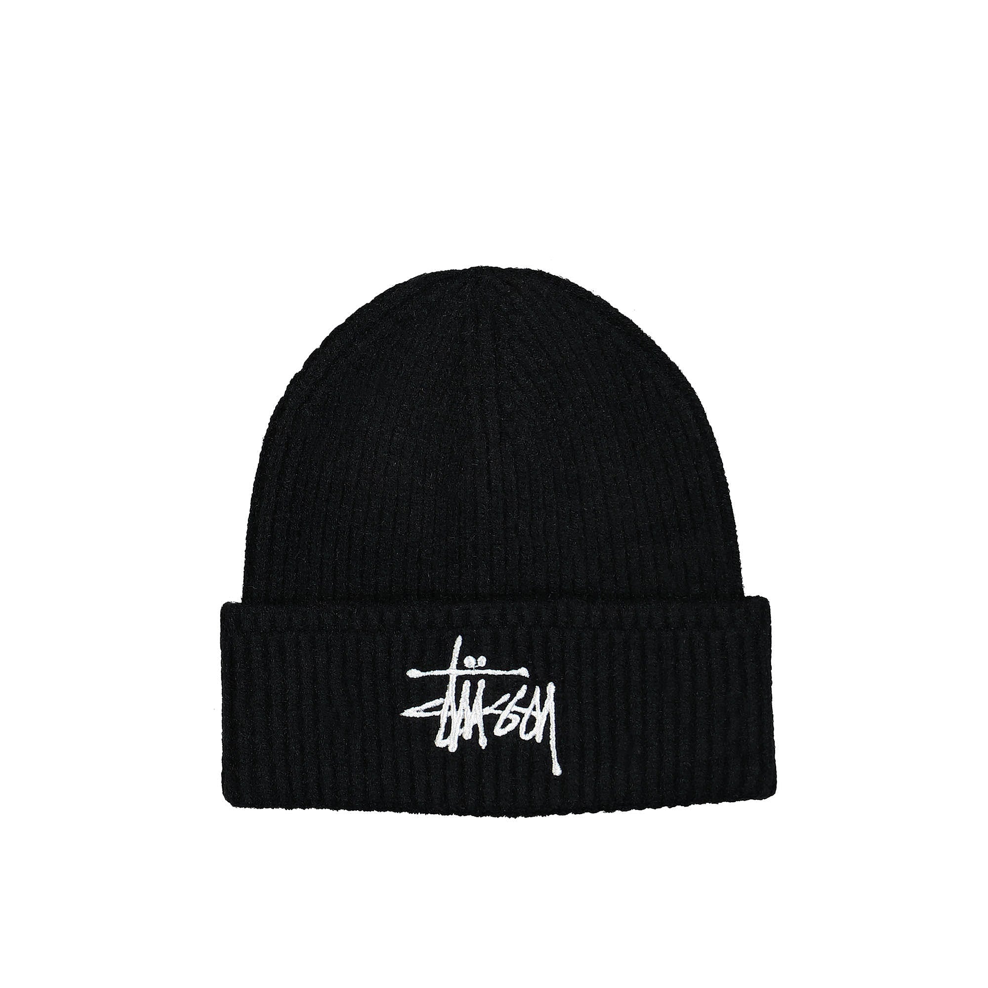 Stussy Basic Cuff Beanie Black Beanies 1321149 / 0001 | Overkill