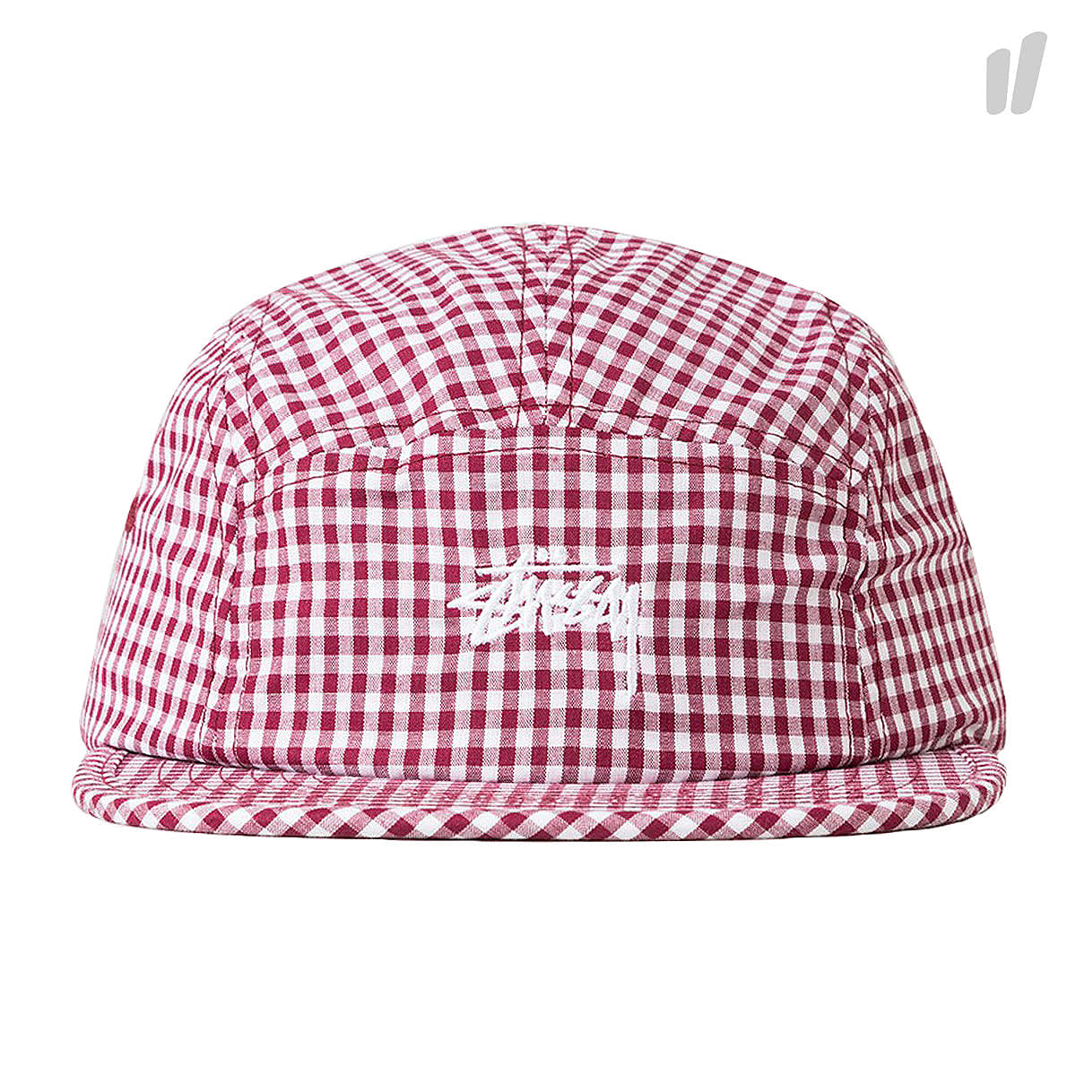 Stussy Gingham Stock Camp Cap Red Caps 132833 / 0601 | Overkill