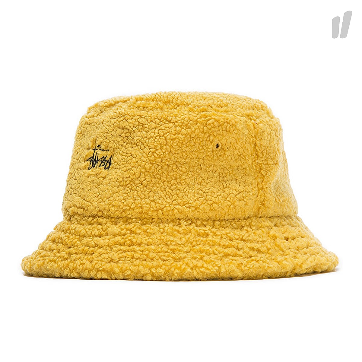 Stussy Sherpa Fleece Bucket Hat Yellow Bucket Hats 132908 / 0201 | Overkill