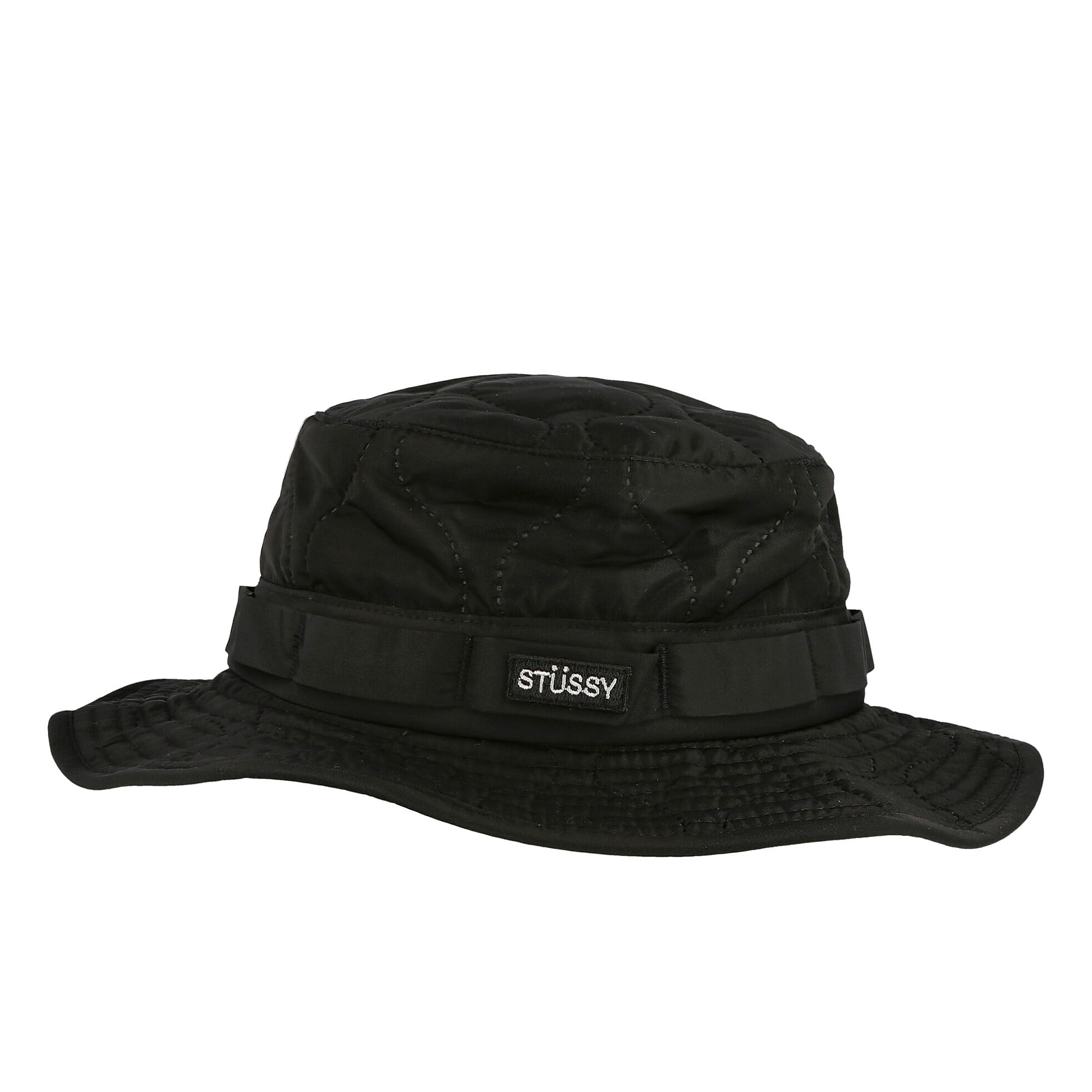 Stussy Quilted Ripstop Boonie Hat Black Bucket Hats 132960 / 0001 | Overkill