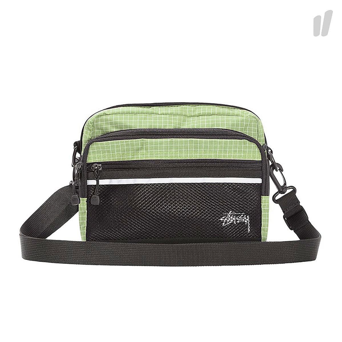 Stussy Ripstop Nylon Shoulder Bag Lime Shoulder & Cross Body Bags 134185 / 0412 | Overkill