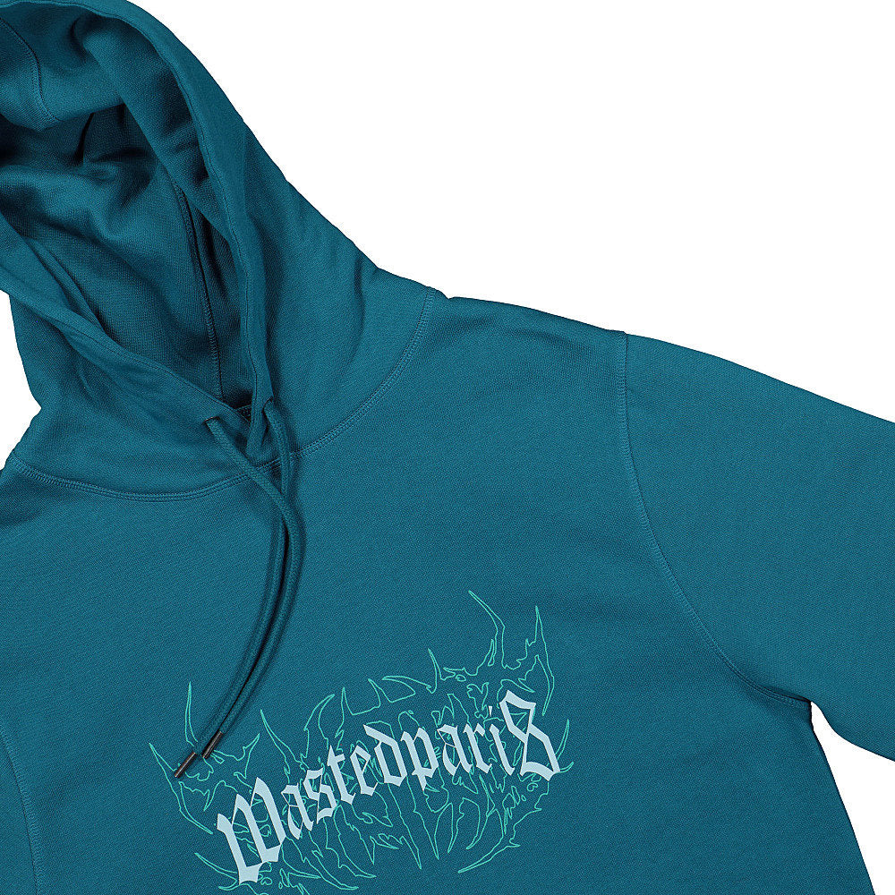 Wasted Paris Shadow Bridge Hoodie Everglade Green Hoodies Close-up | Overkill