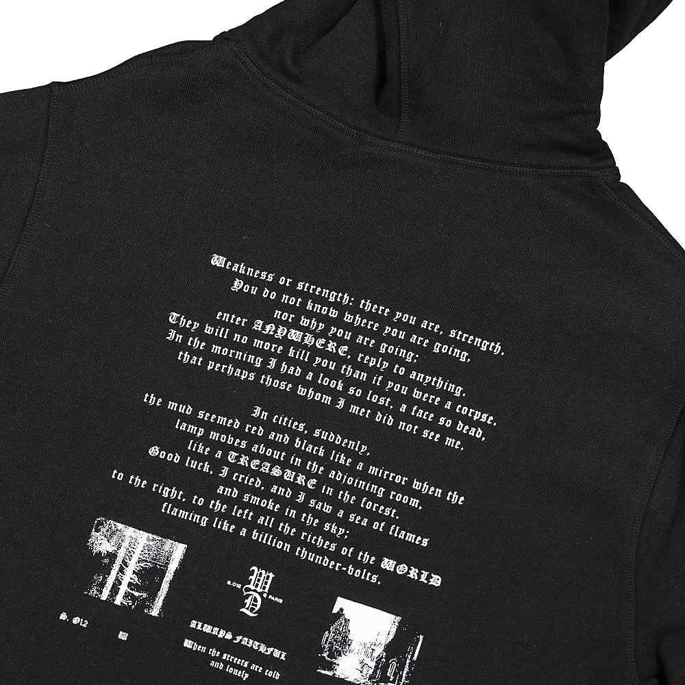 Wasted Paris Shadow Faded Hoodie Faded Black Hoodies Detailfoto | Overkill