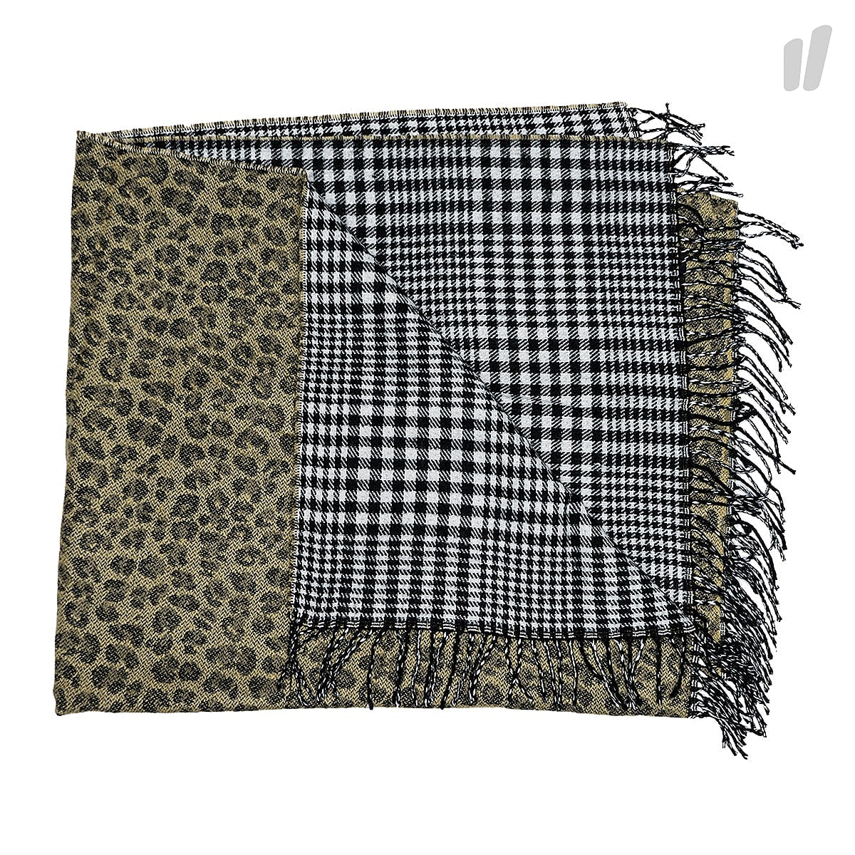 Stussy DBL Faced Leopard Plaid Blank Plaid Blankets 138636 / 1533 | Overkill