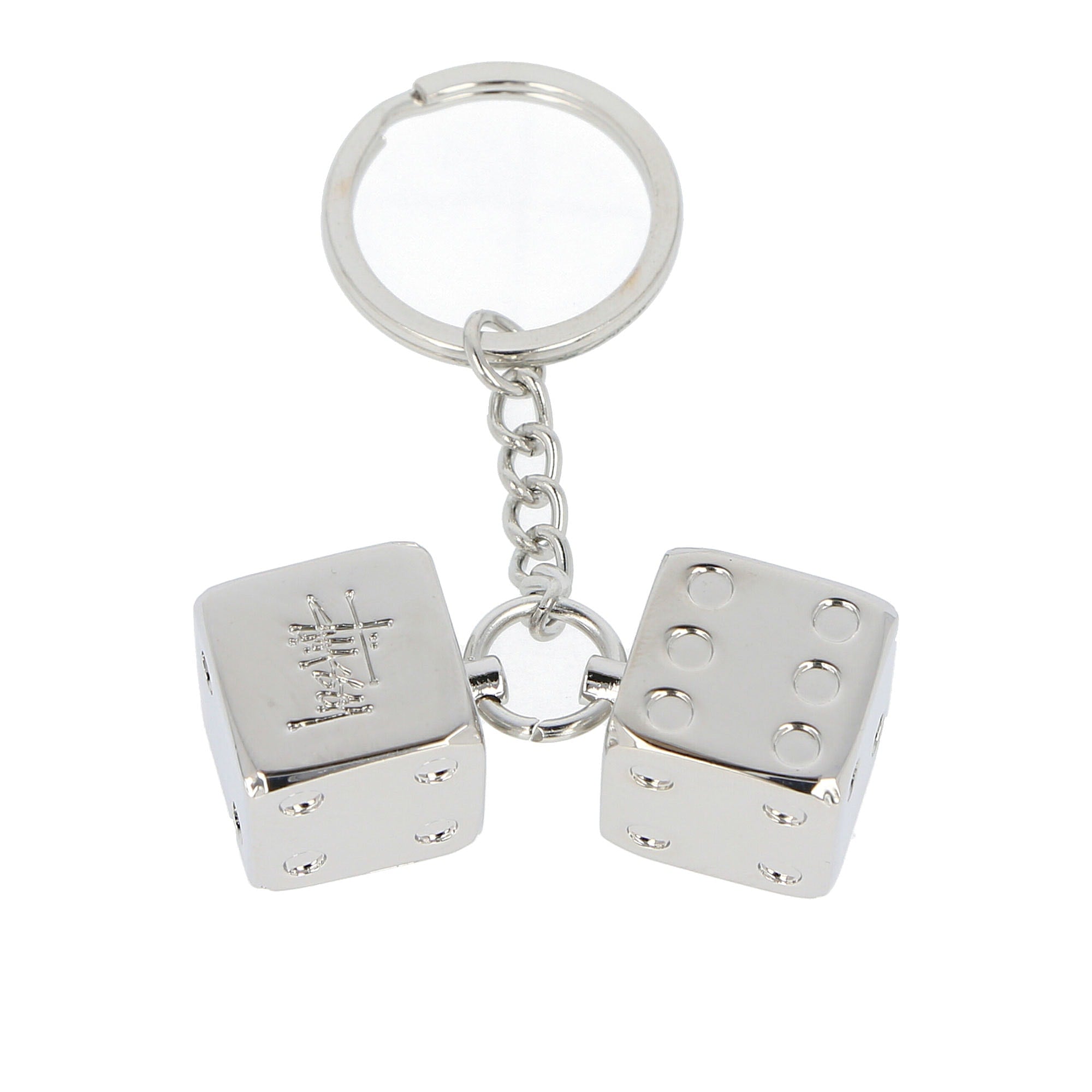 Stussy Metal Dice Keychain Silver Various 138708 / 0012 | Overkill