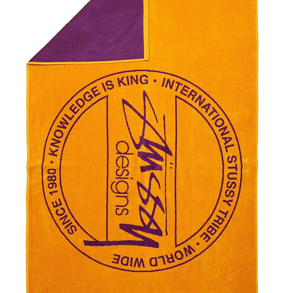 Stussy Dot Jacquard Towel Orange Towels Close-up | Overkill