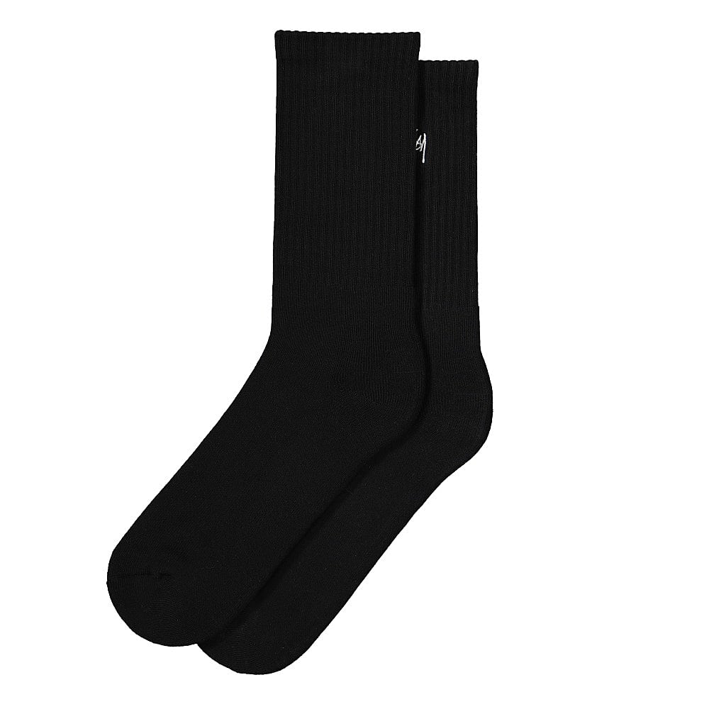 Stussy Basic Logo Crew Socks Black Socks Material | Overkill