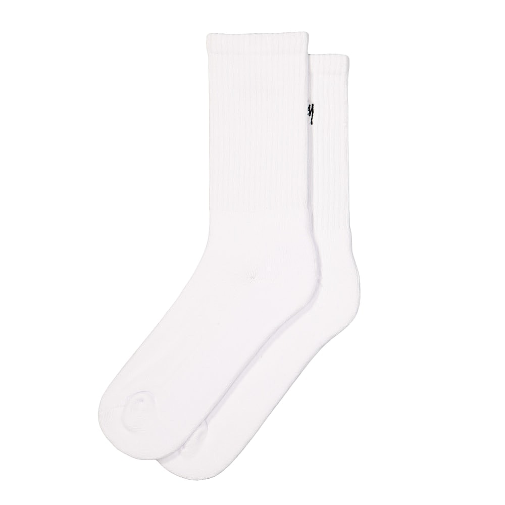 Stussy Basic Logo Crew Socks White Socks Material | Overkill