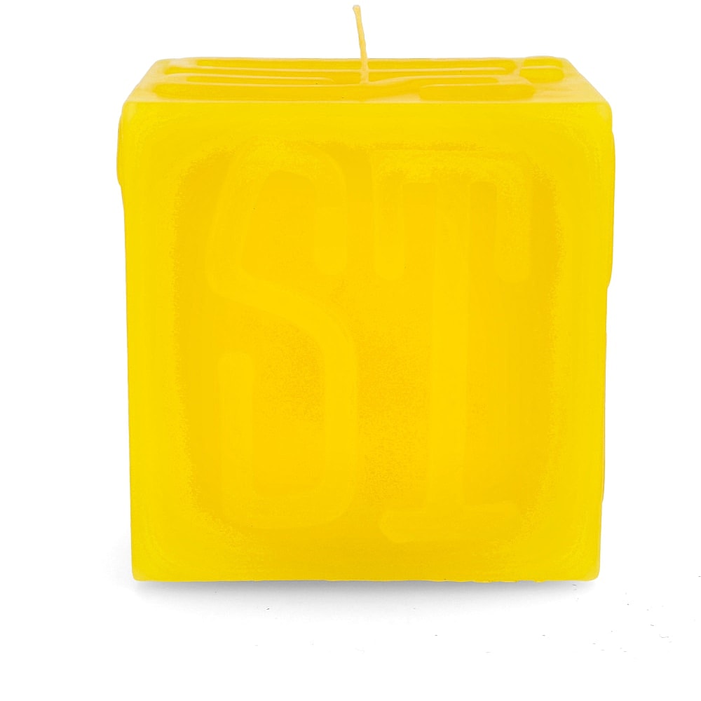Stussy Cube Candle Yellow Incense & Candles Close-up | Overkill