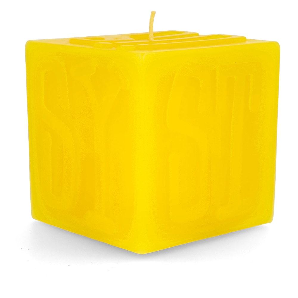 Stussy Cube Candle Yellow Incense & Candles Material | Overkill