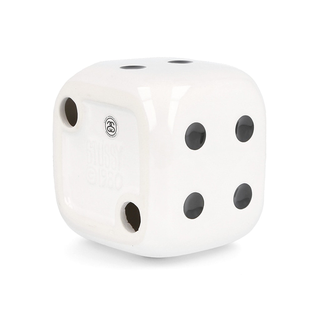 Stussy Ceramic Dice Ashtray White Trays Detail view 1 | Overkill