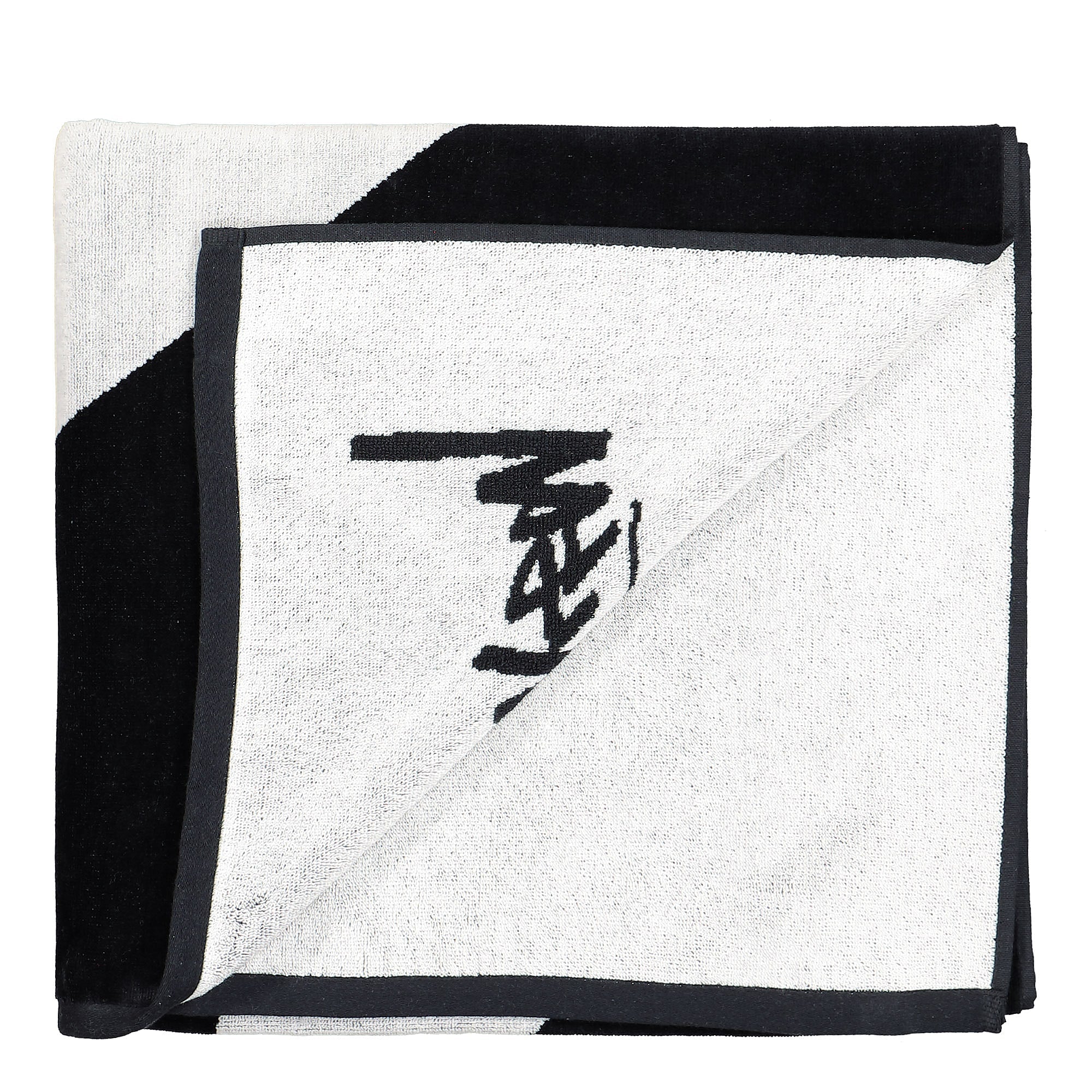 Stussy Dice Jacquard Beach Towel Black Towels Close-up | Overkill