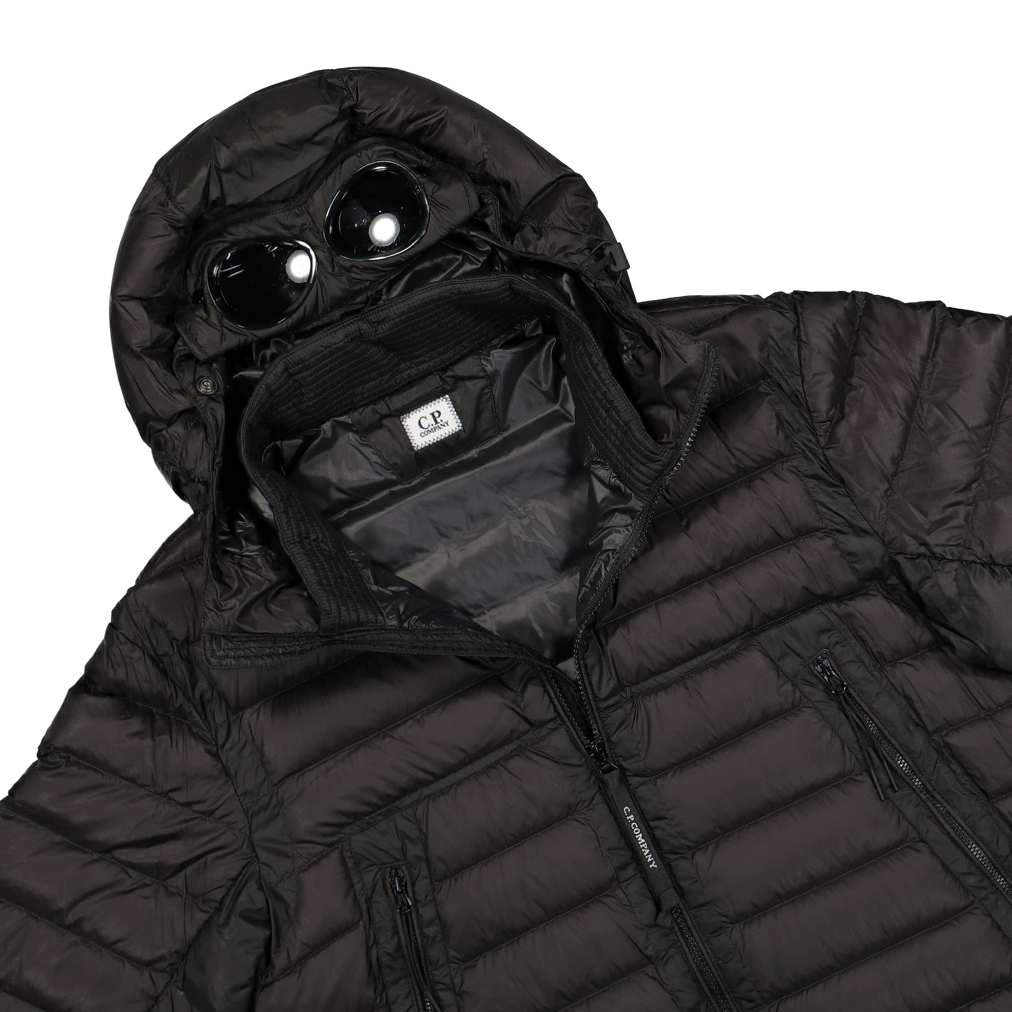 C.P. Company DD Shell Outerwear Medium Jacket Black Puffer Jackets Detailfoto | Overkill