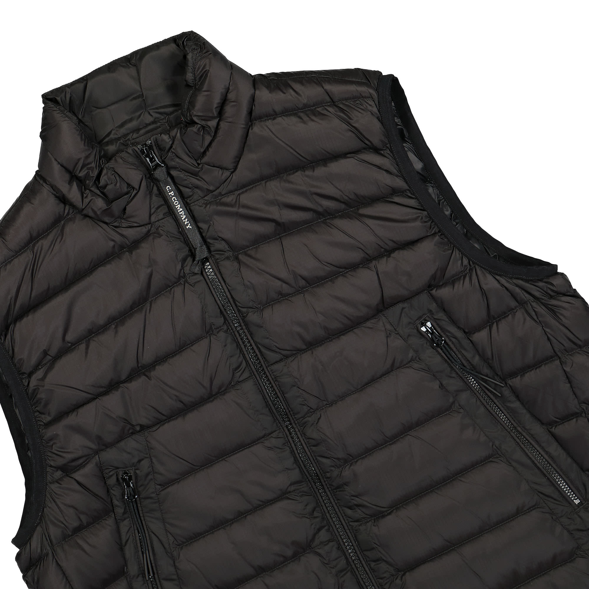C.P. Company DD Shell Outerwear Vest Black Vests Close-up | Overkill