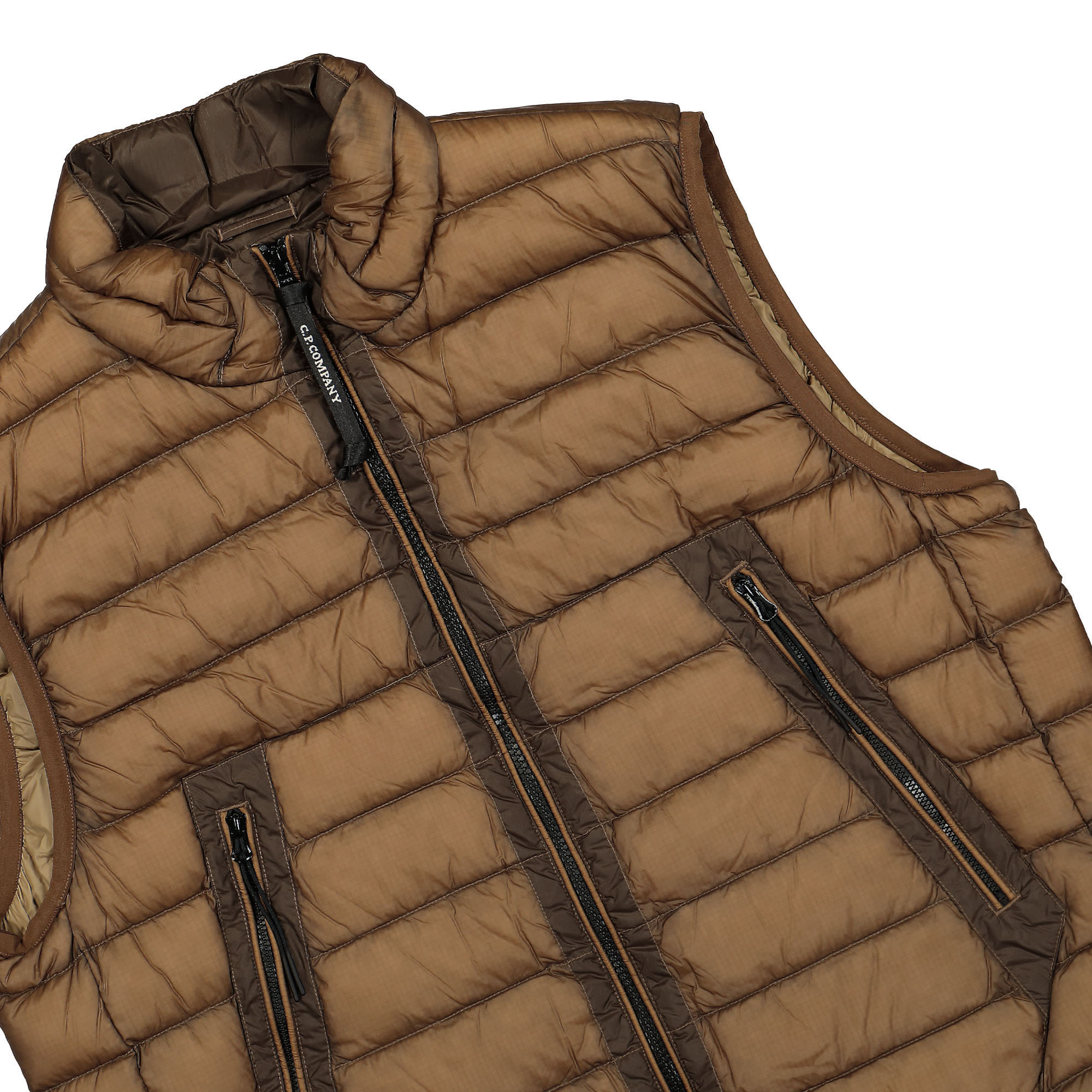 C.P. Company DD Shell Outerwear Vest Cumin Vests Close-up | Overkill