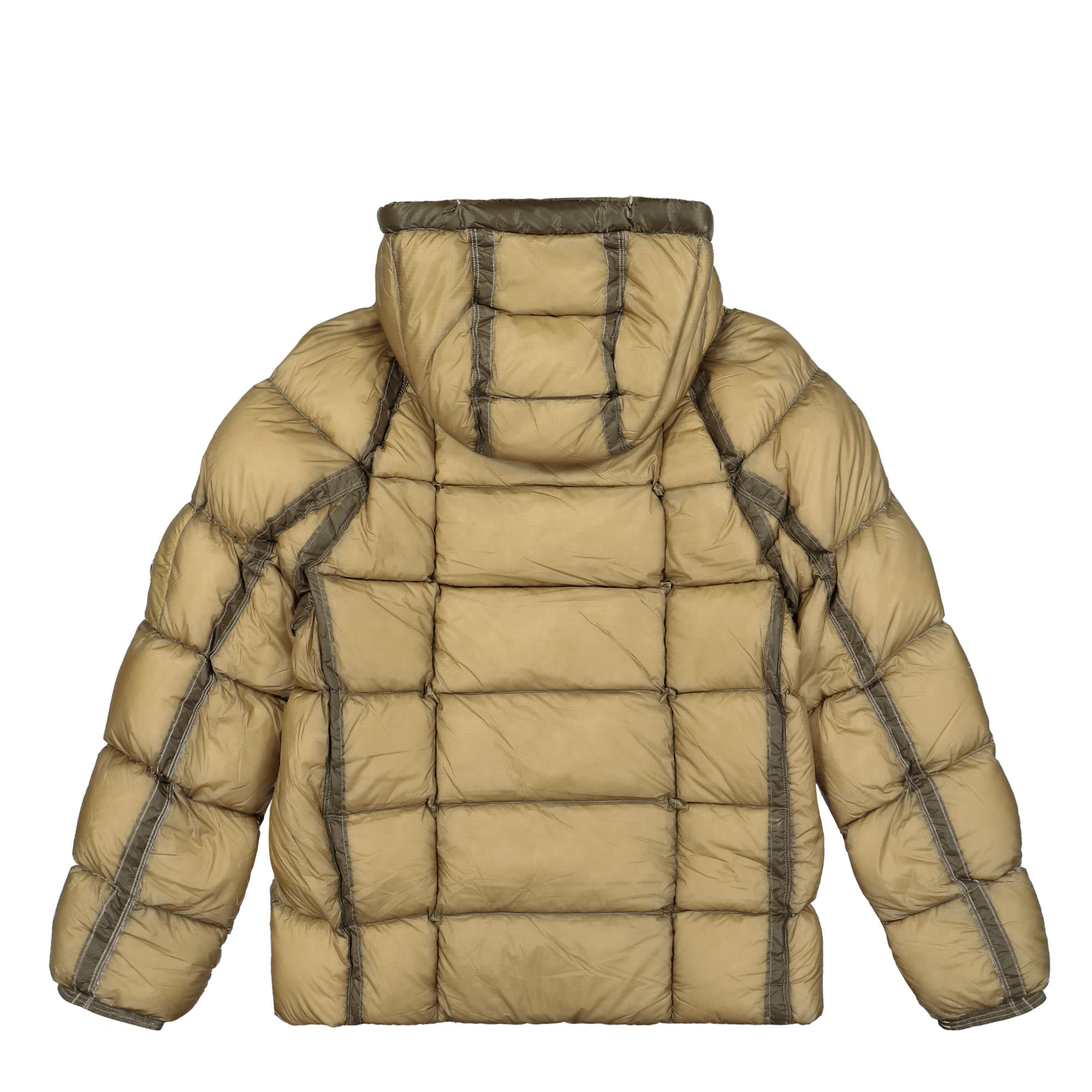 C.P. Company DD Shell Outerwear Medium Jacket Oxford Tan Puffer Jackets Material | Overkill
