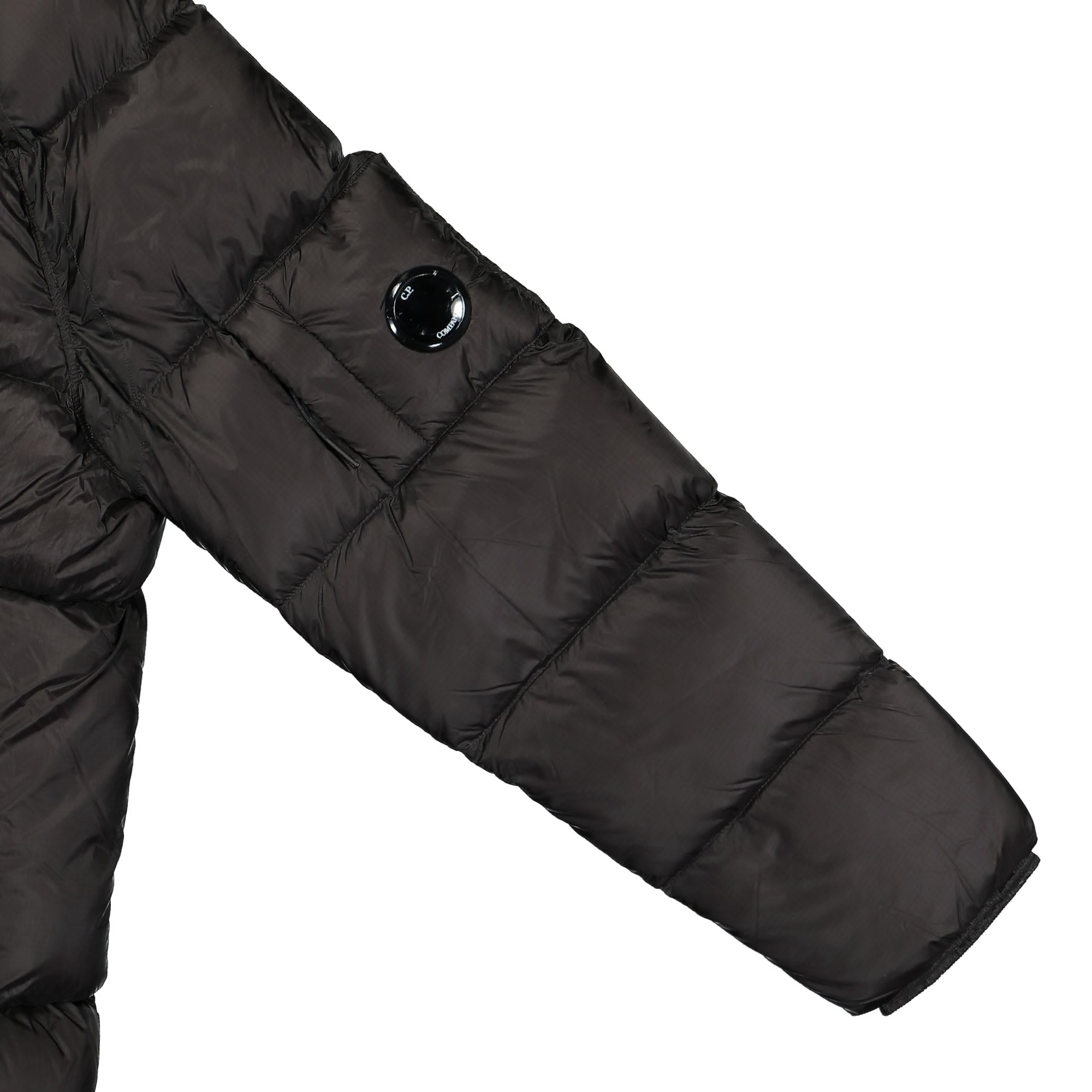 C.P. Company DD Shell Outerwear Medium Jacket Black Puffer Jackets Detail view 3 | Overkill