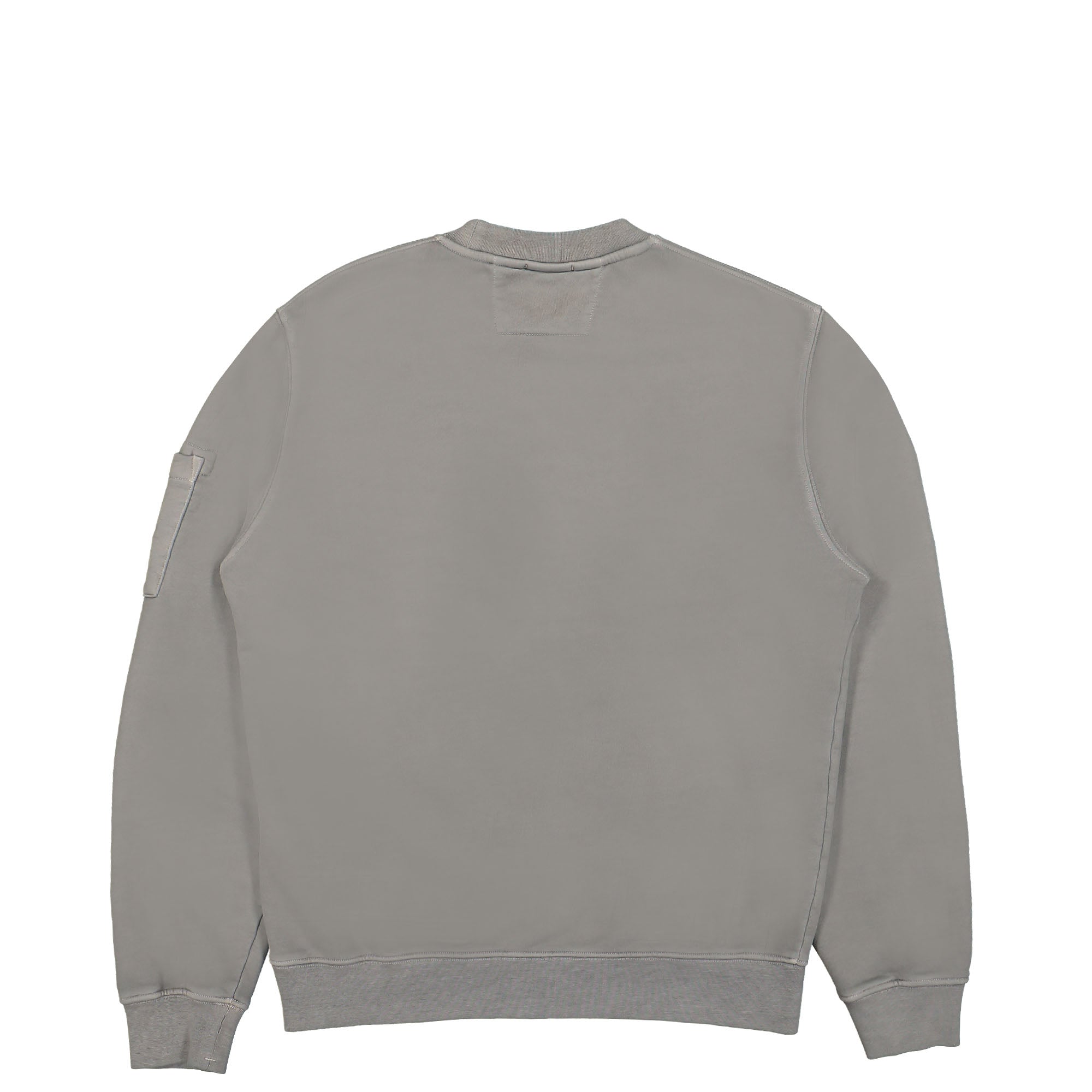 C.P. Company Brushed and Emerized Diagonal Fleece Sweatshirt Titanium Sweatshirts Material | Overkill