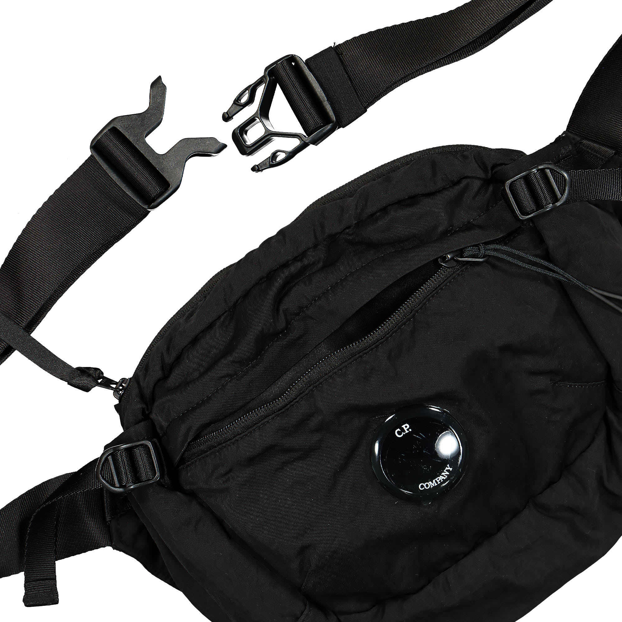 C.P. Company Nylon B Crossbody Pack Black Shoulder & Cross Body Bags Detailfoto | Overkill